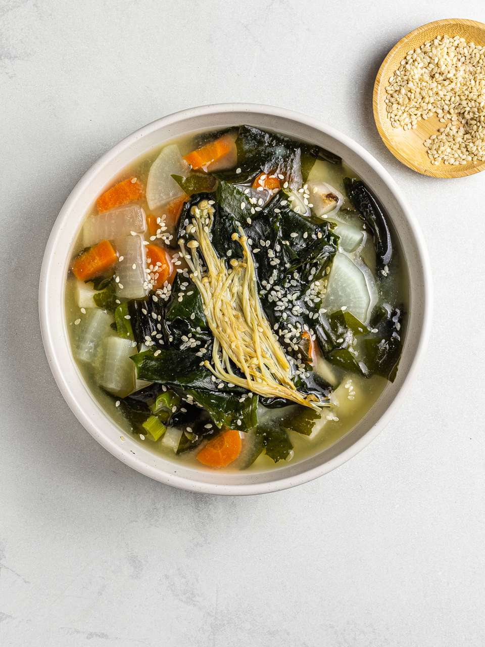 Vegan Daikon Miso Soup Recipe Foodaciously