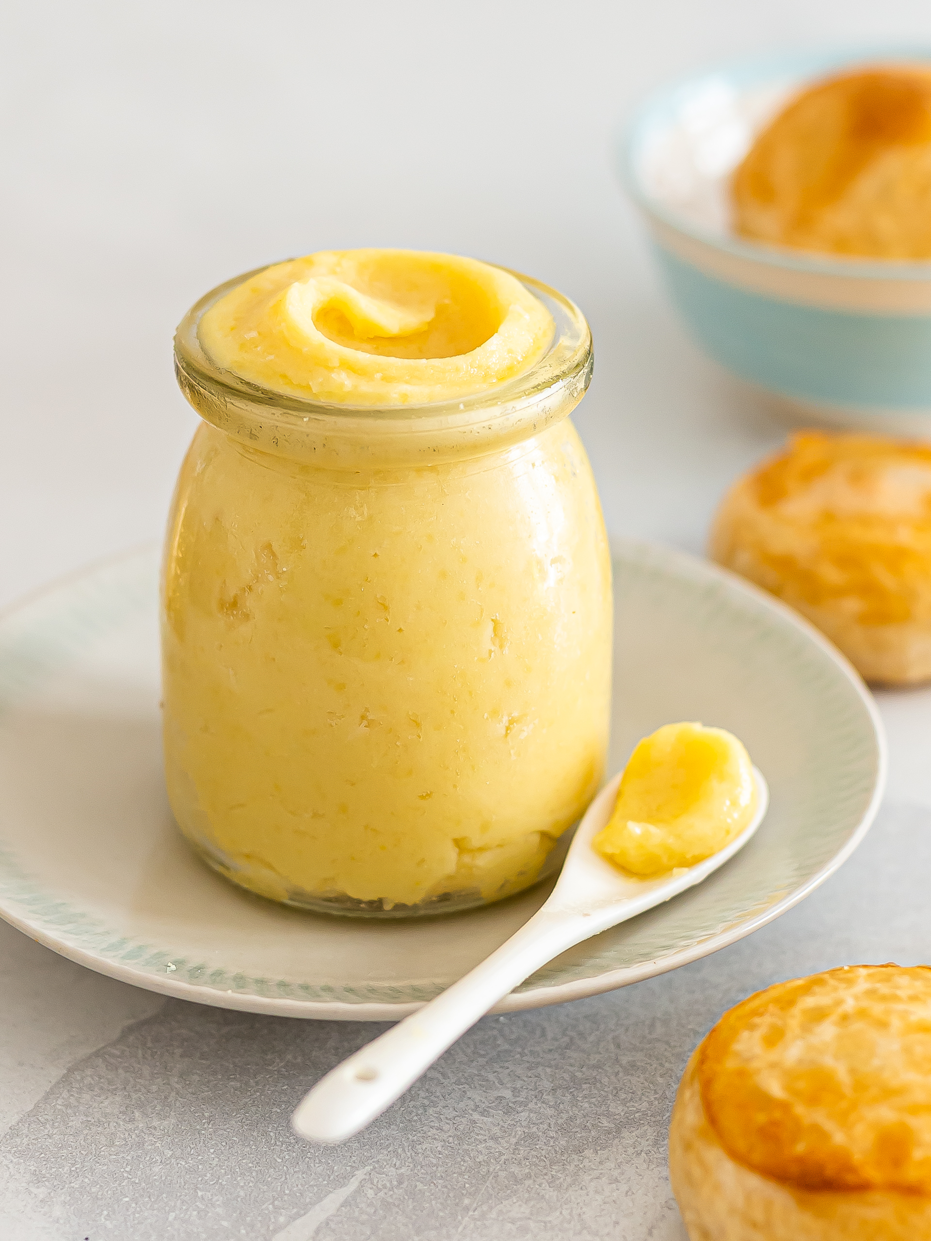 sweet mung bean paste in a jar