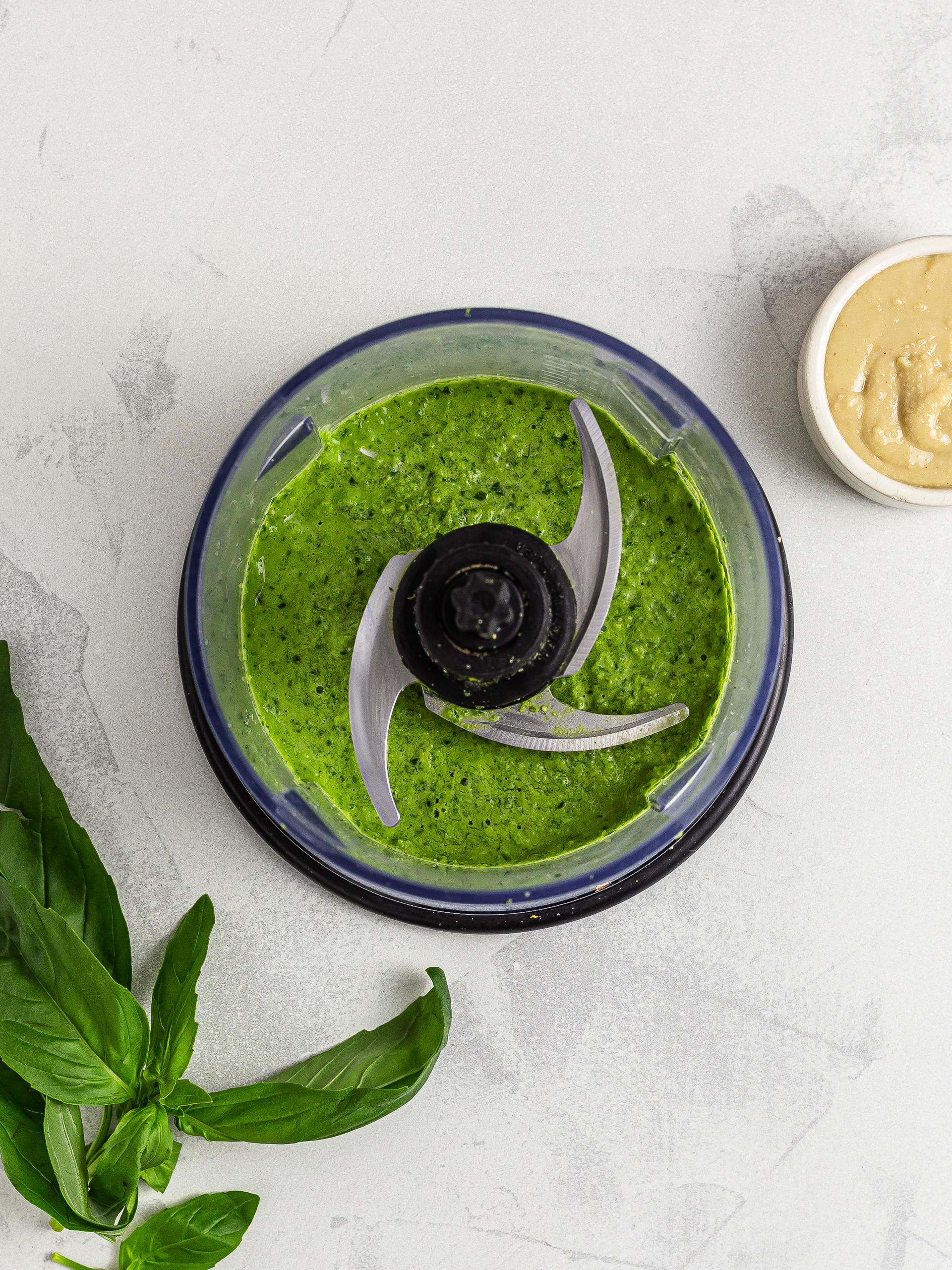 Tahini basil pesto