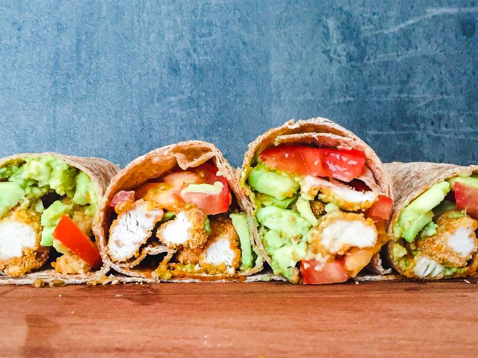 Low Carb Chicken Wrap with Avocado | Foodaciously