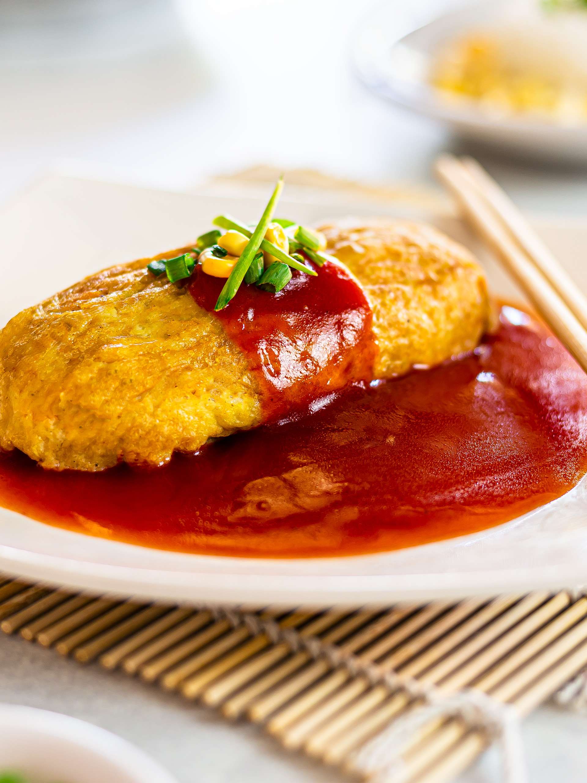  Vegan Omurice with Silken Tofu Omelette