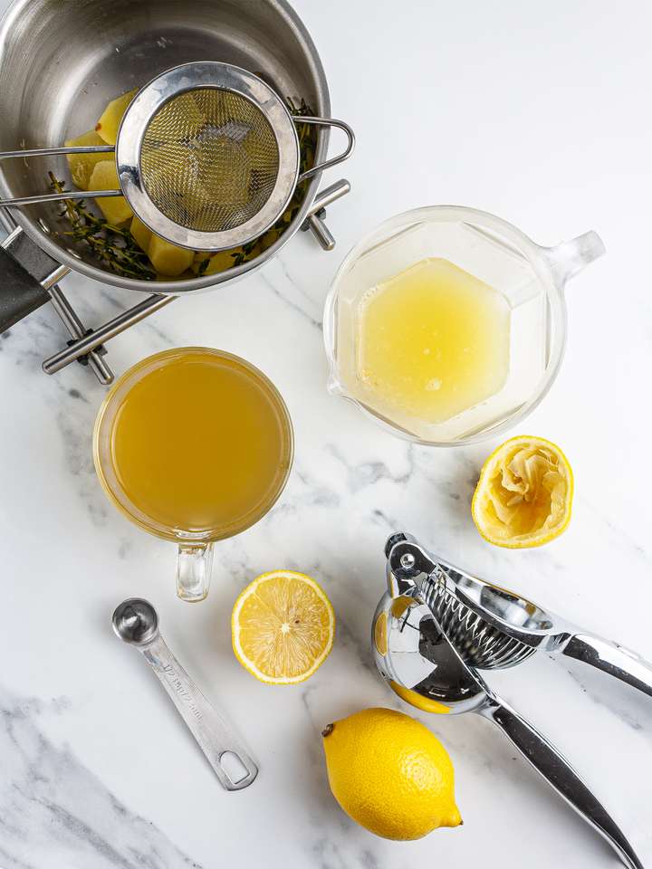 Sugar Free Ginger Thyme Lemonade Foodaciously