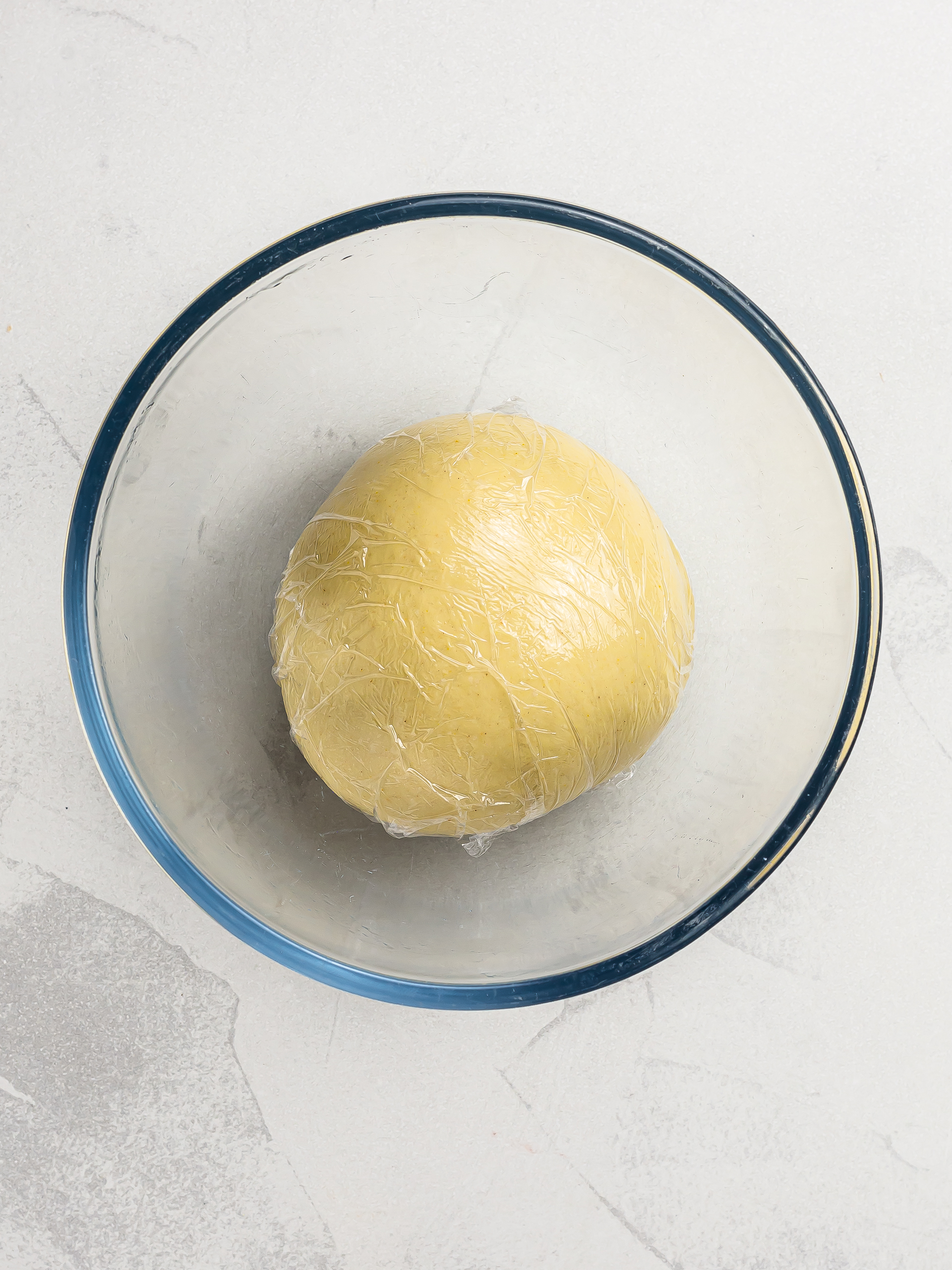 egg-free pasta dough in a bowl