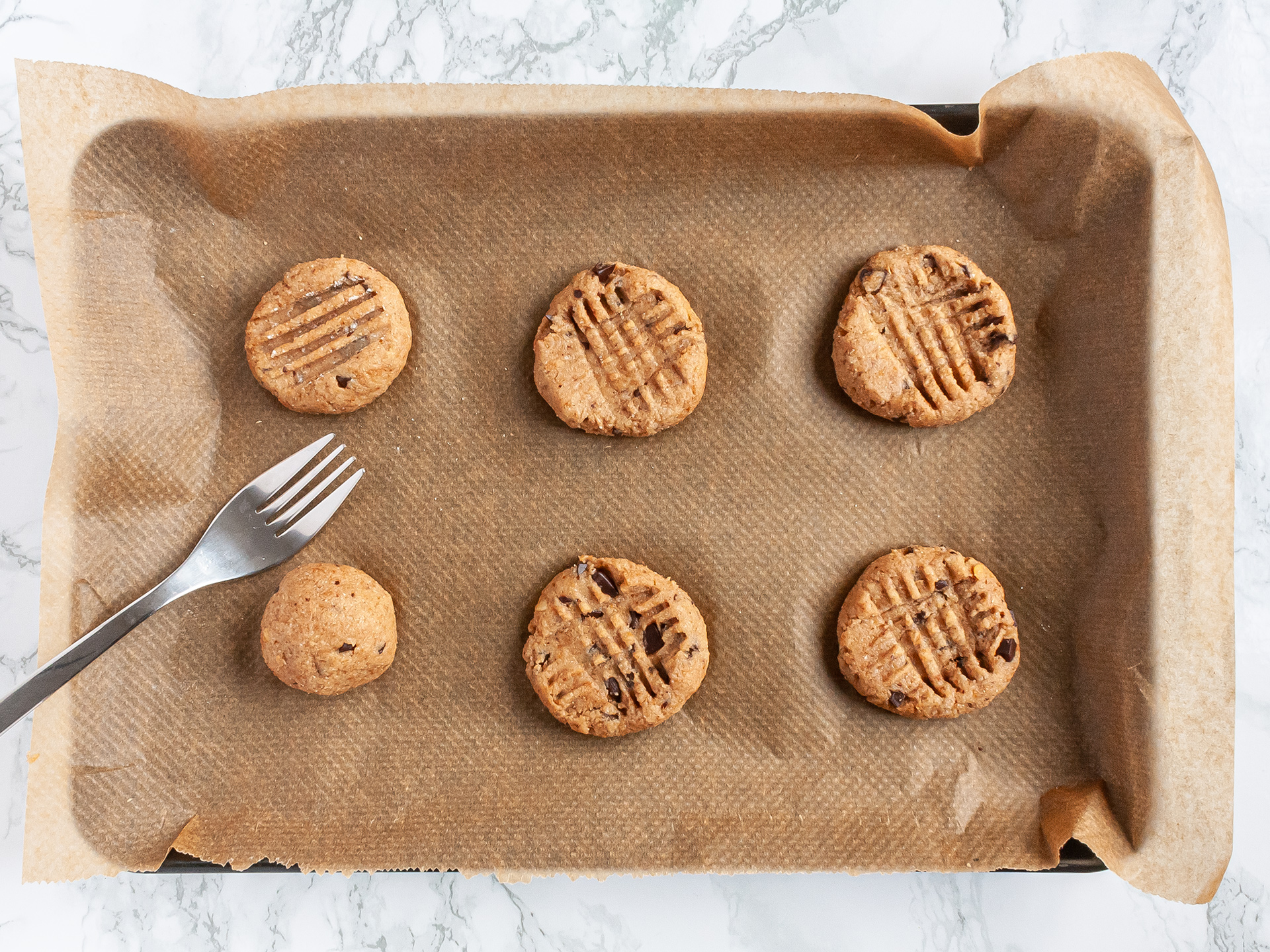 Step 3.1 of Vegan Peanut Butter Chocolate Chip Cookies Recipe