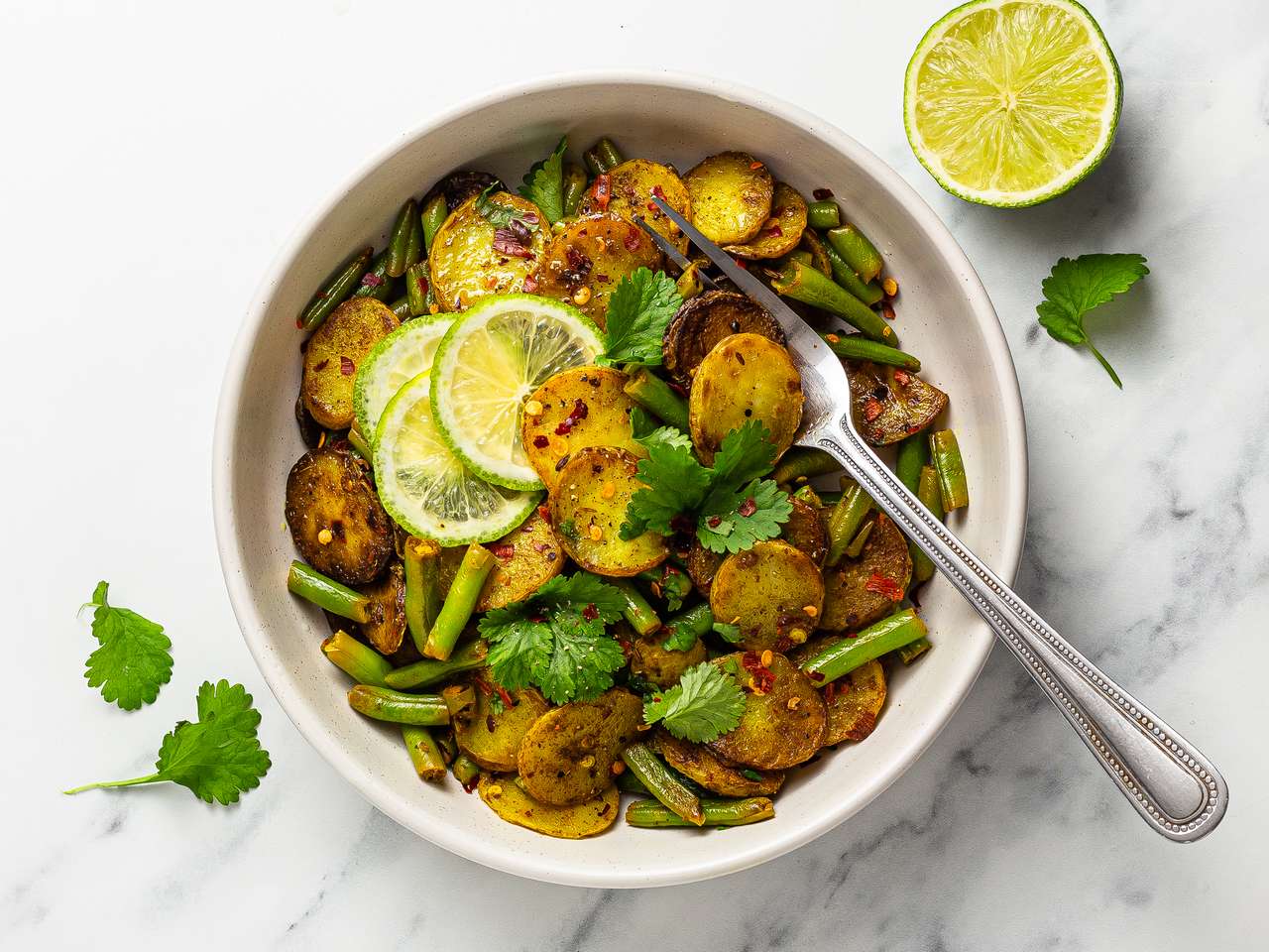 Aloo Beans Recipe | Foodaciously