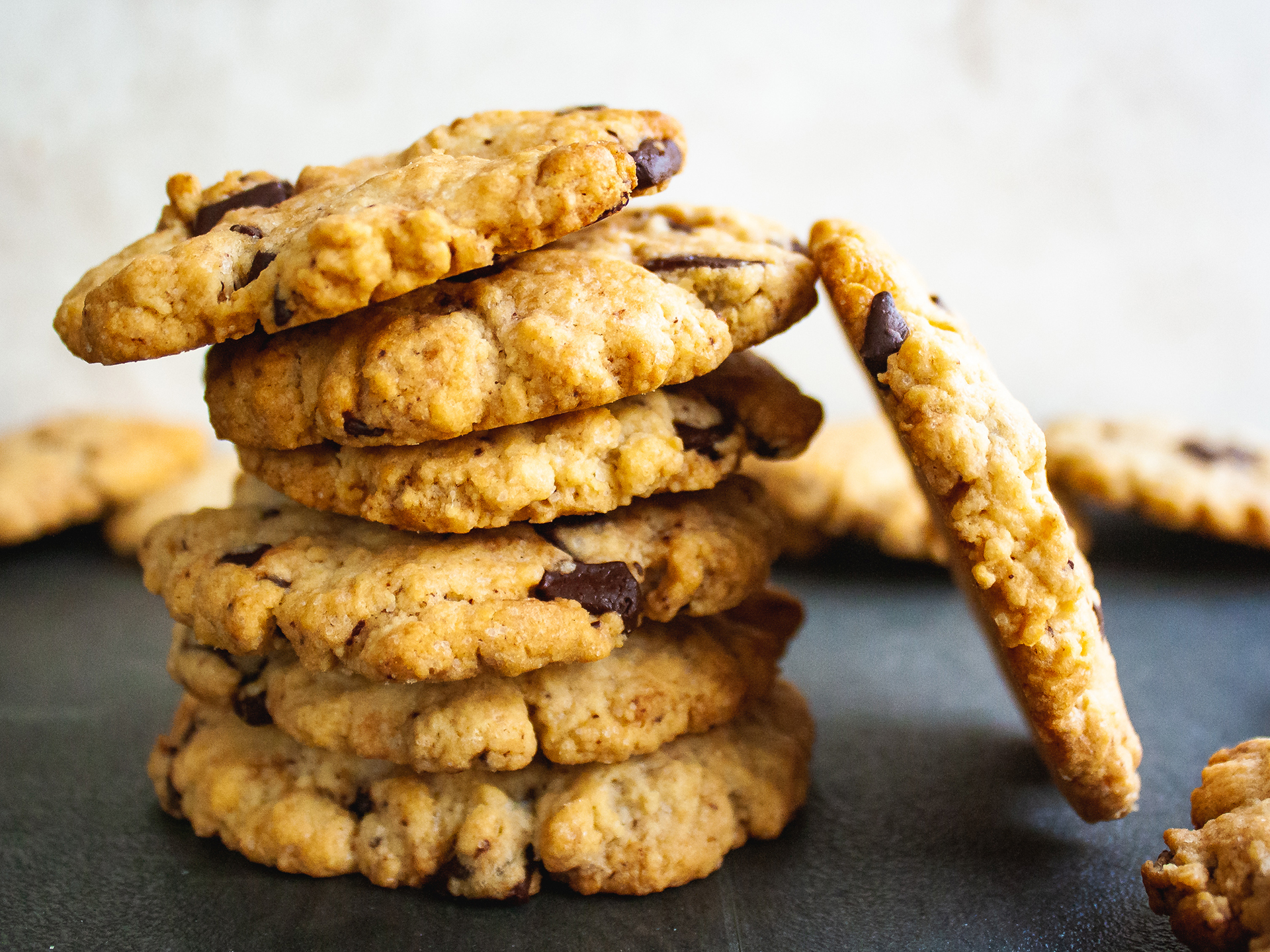 Gluten Free Oat Flour Chocolate Chip Cookies