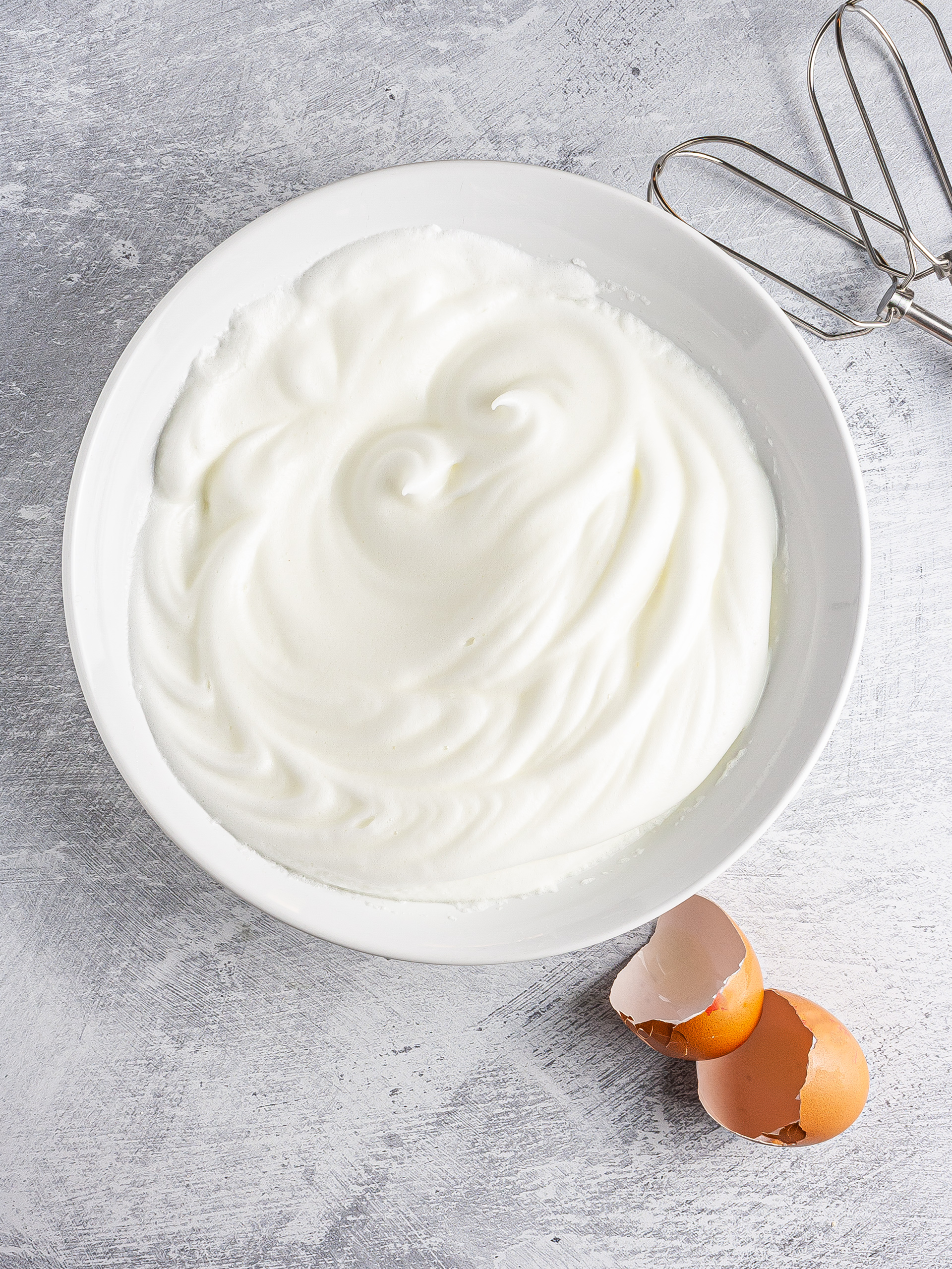 Whipped egg whites