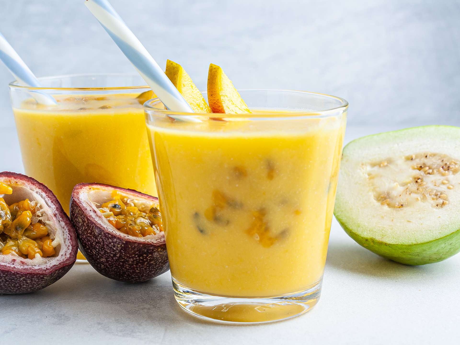 Tropical Guava Mango Smoothie Recipe