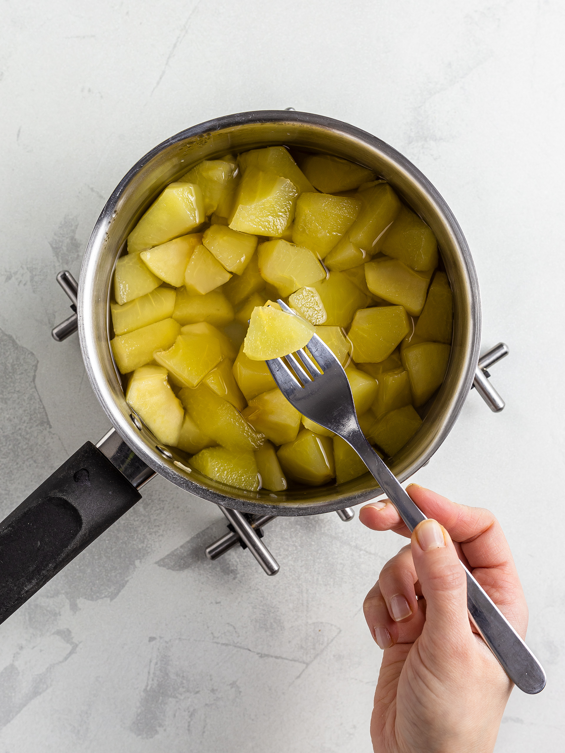 cooked apples for applesauce