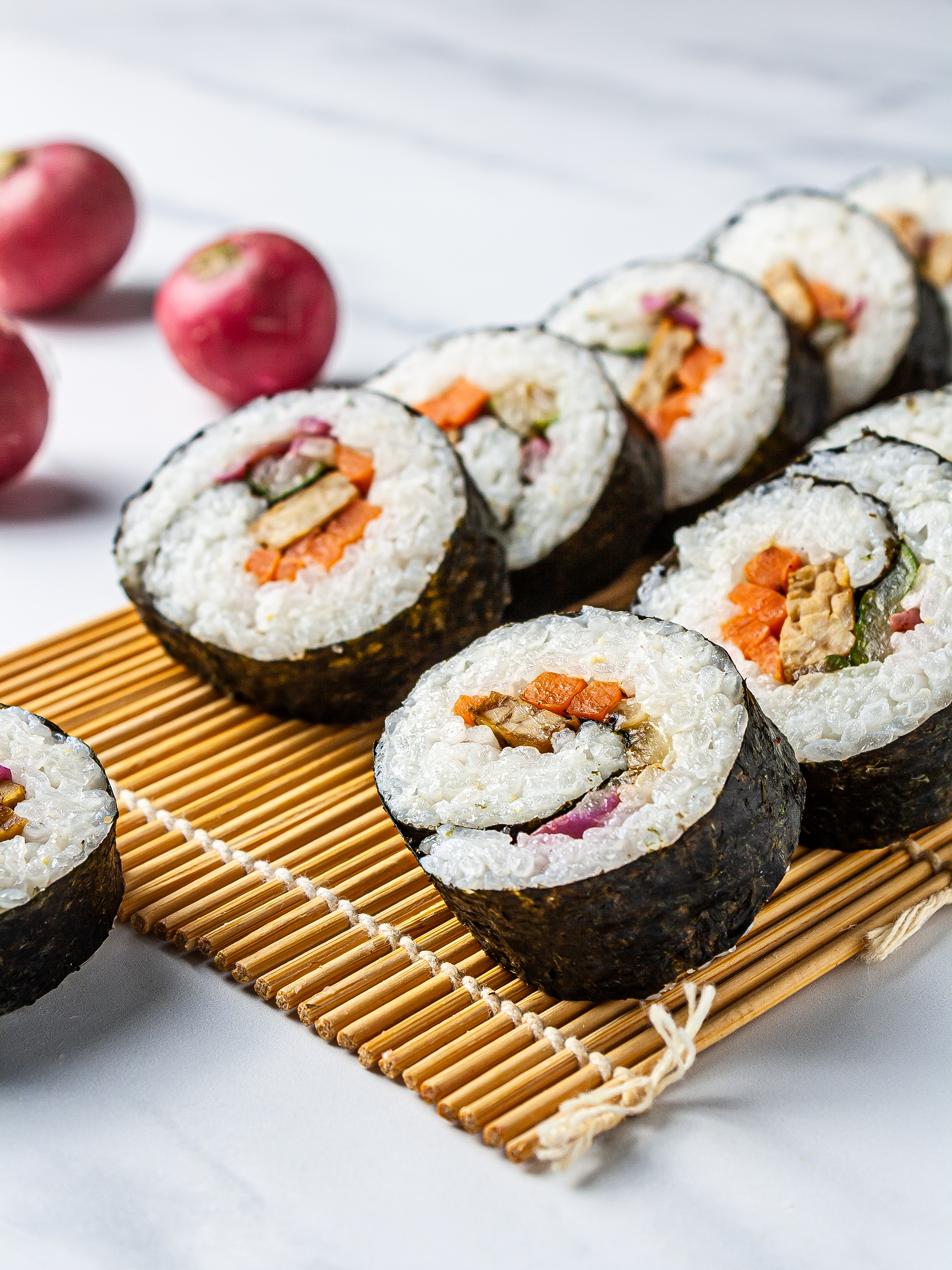 Vegan Kimbap Recipe with Tempeh