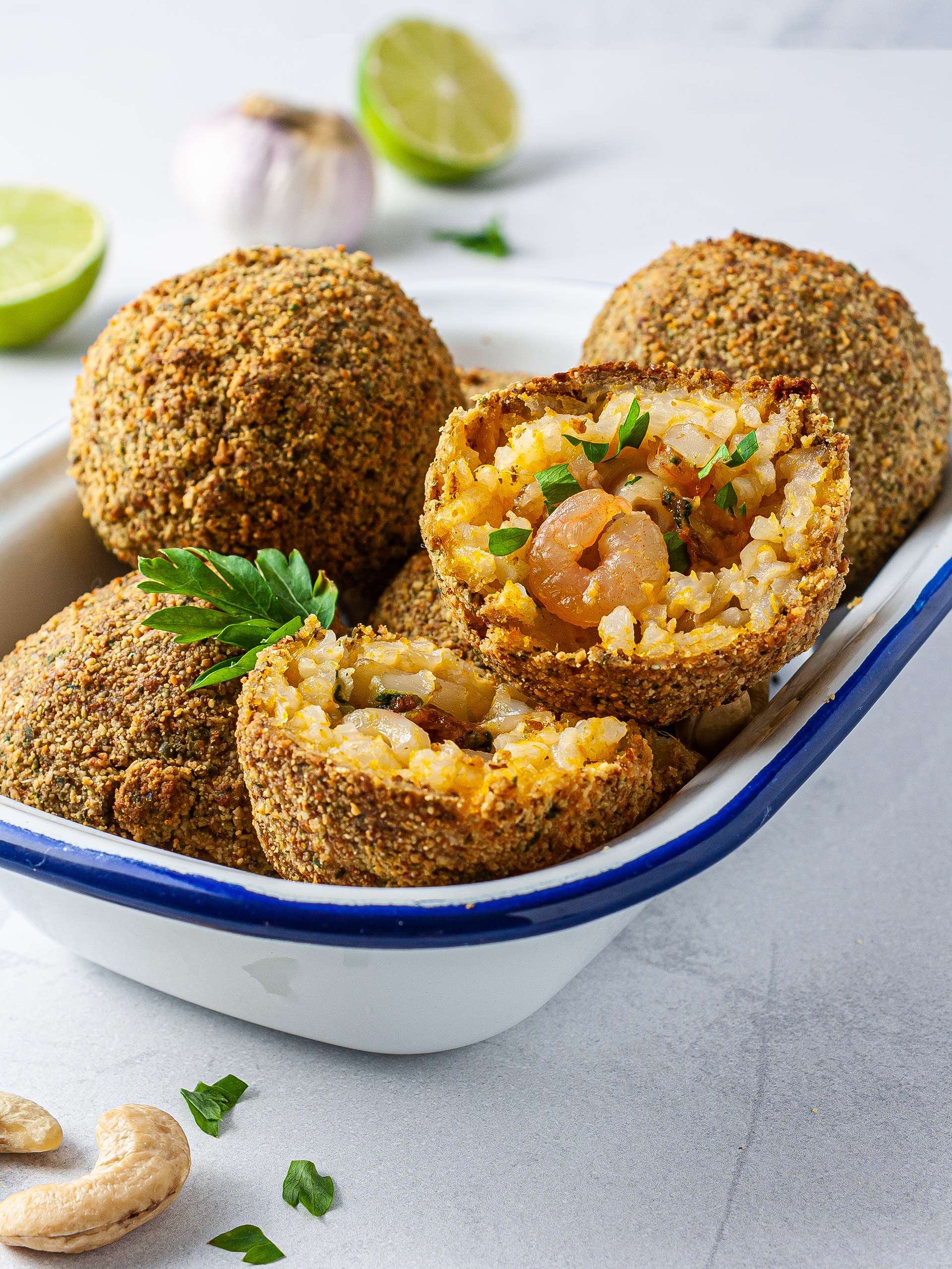 Gluten-Free Seafood Rice Balls Recipe