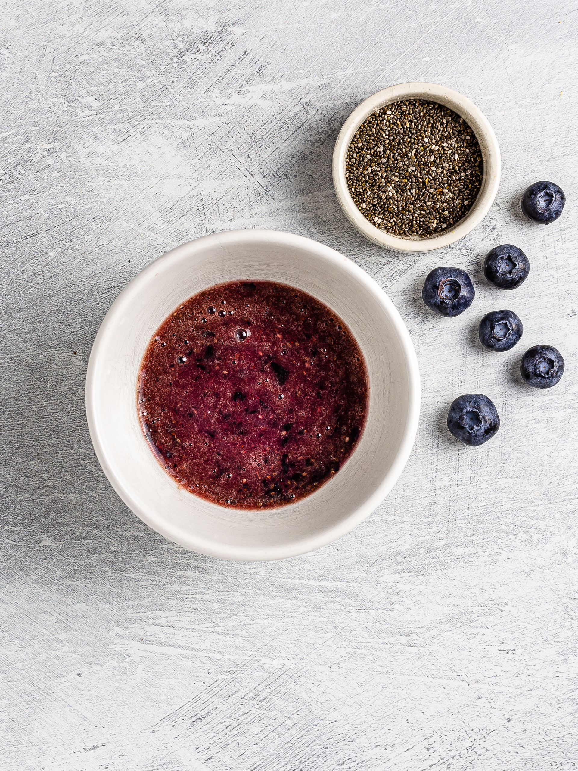 blueberry dressing with chia