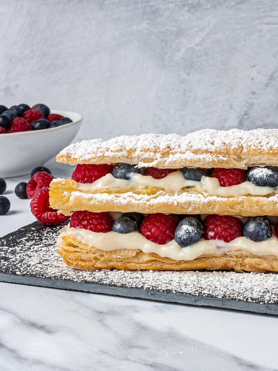 Vegan Mille Feuille - The Floral Vegan