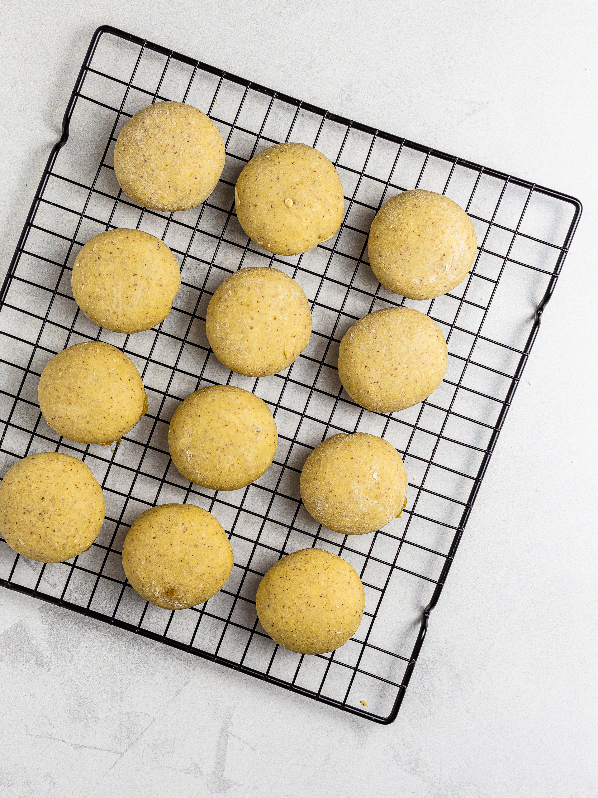 oven-baked kue nastar cookies on a rack