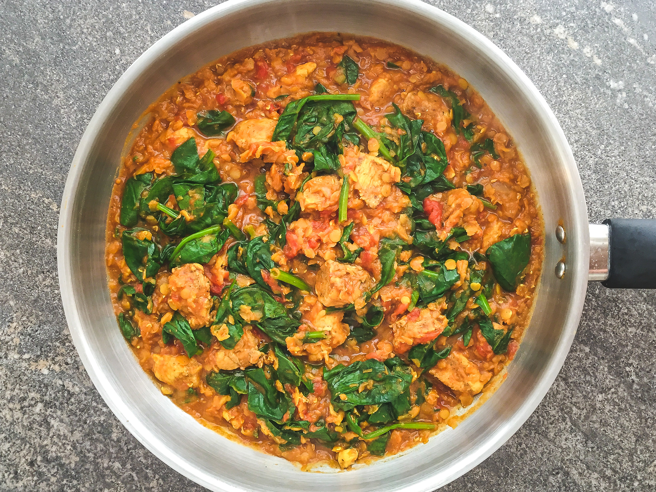Step 3.2 of Dairy-free Healthy Simple Chicken Saag Recipe