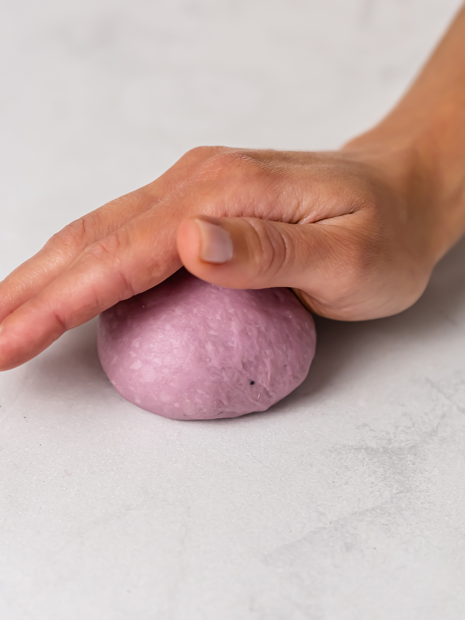 how to shape ube donut