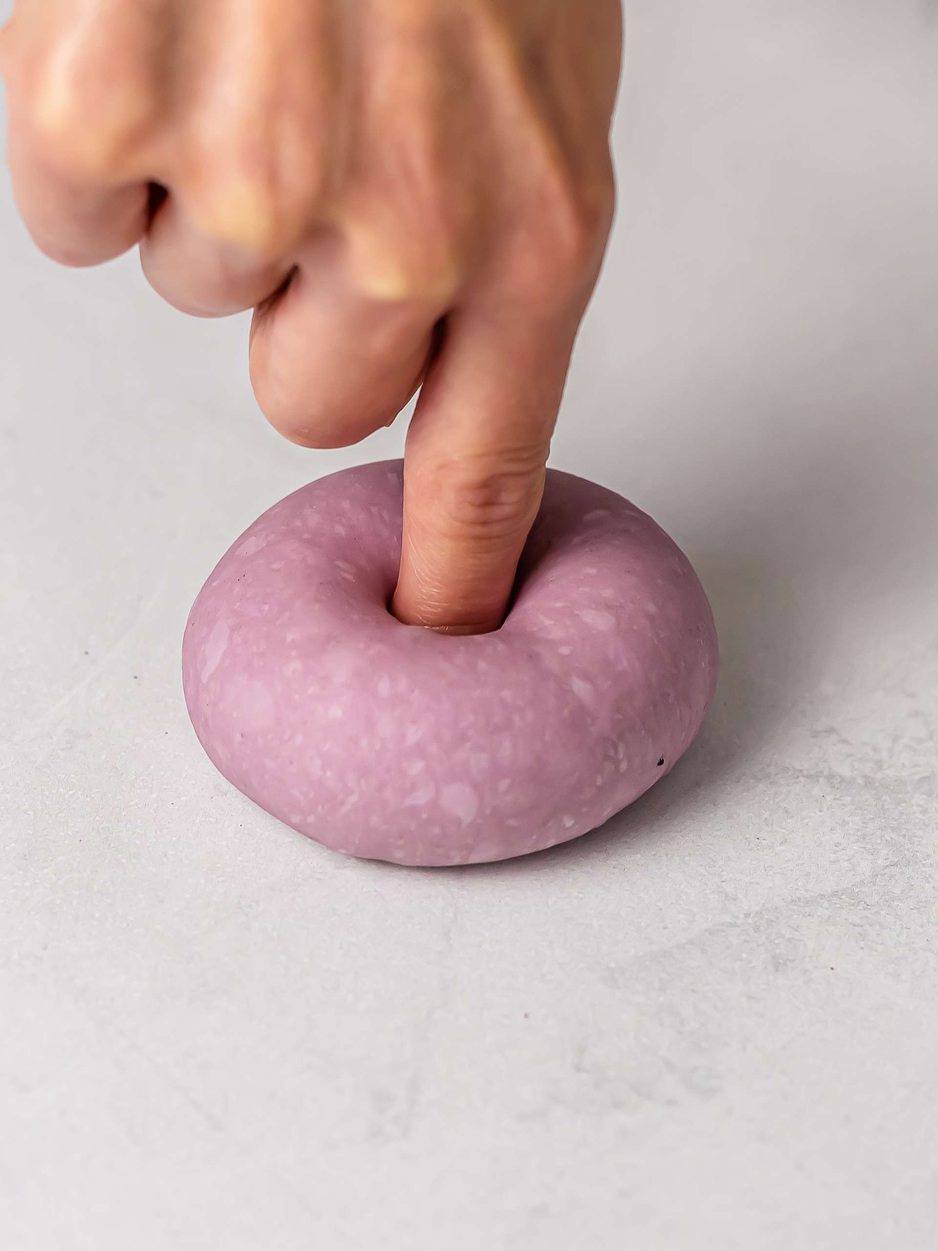 how to shape ube donuts