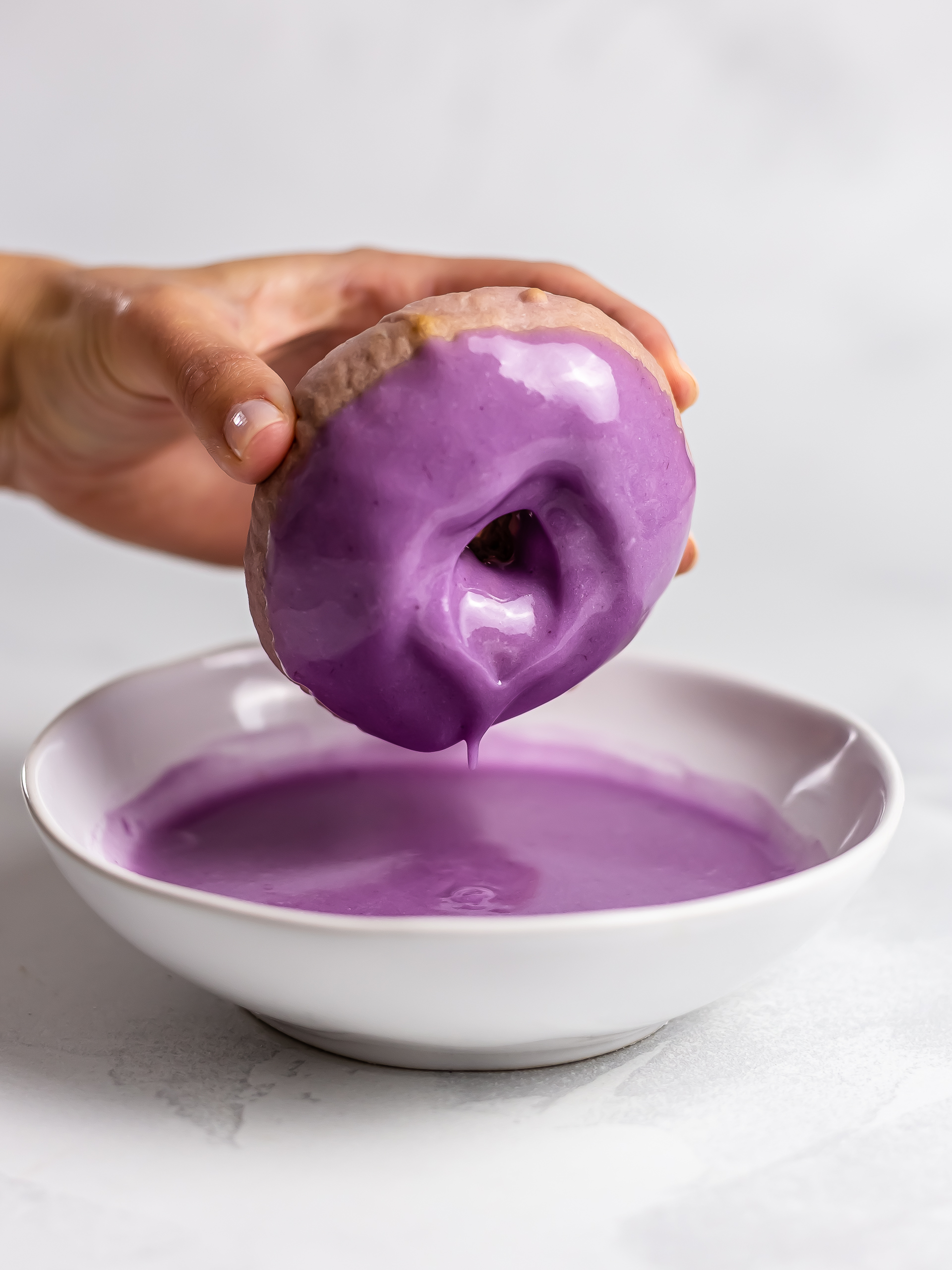 ube glazed donuts