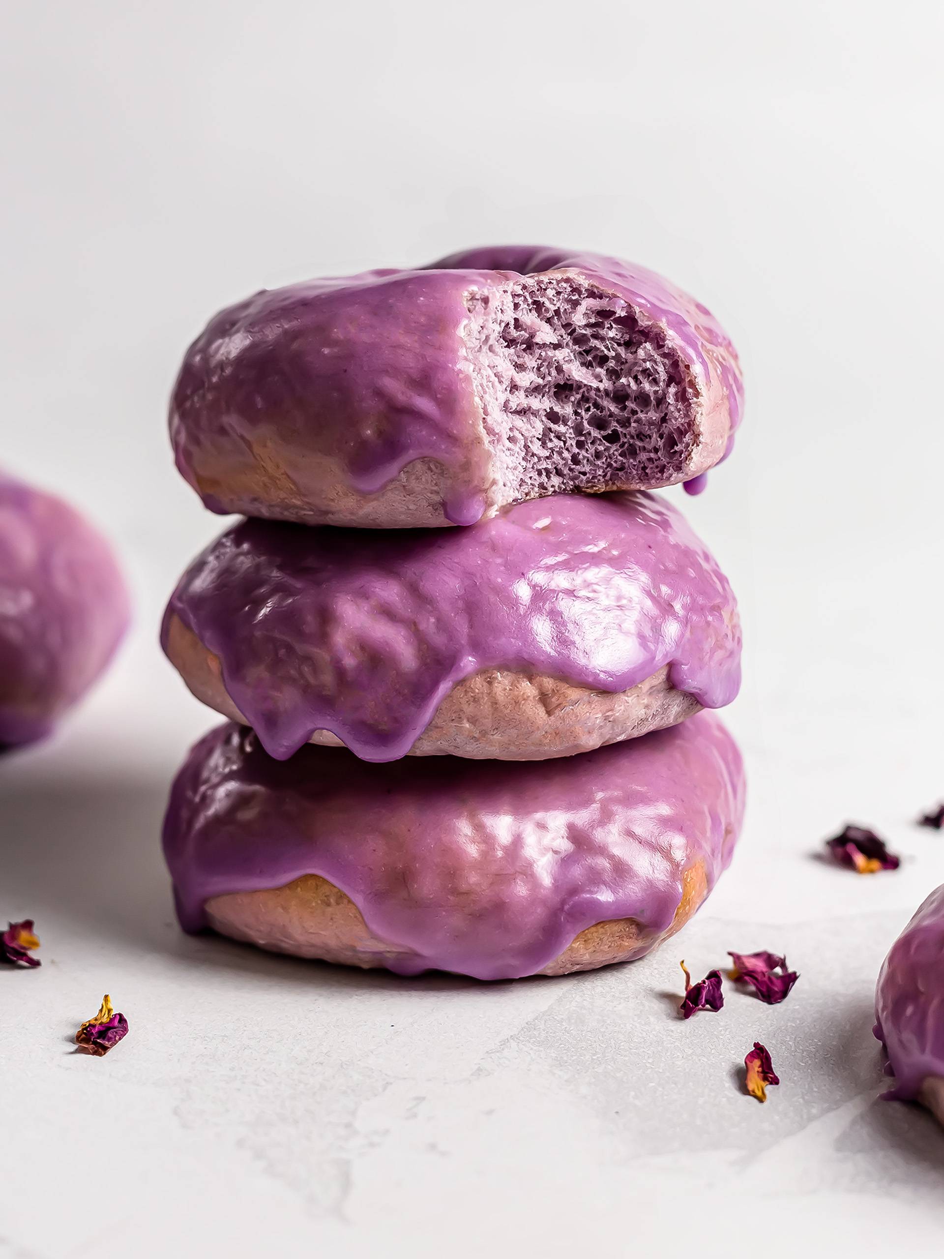 Ube Donuts (Vegan, Oven-Baked)