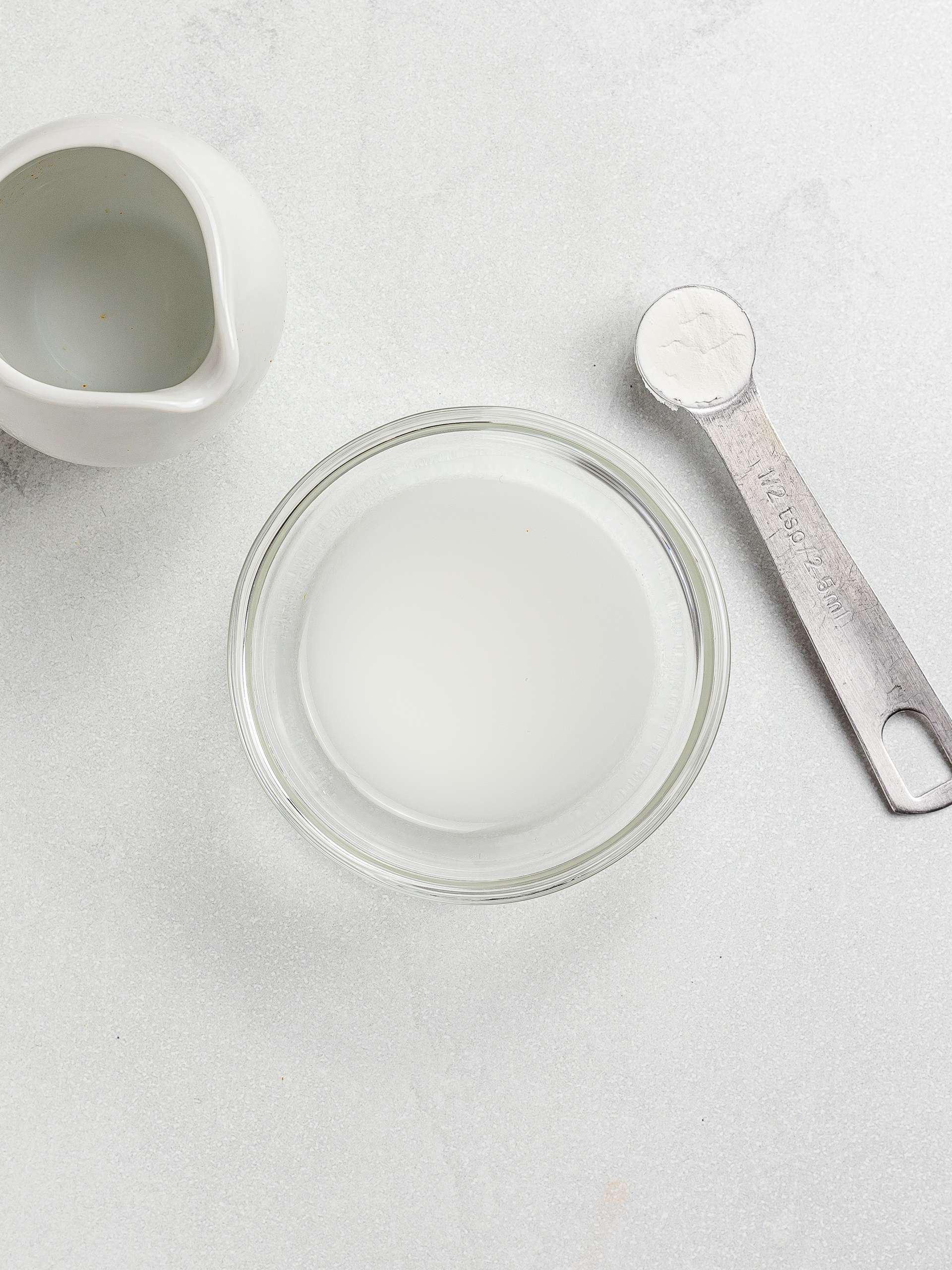 starch mixed with water