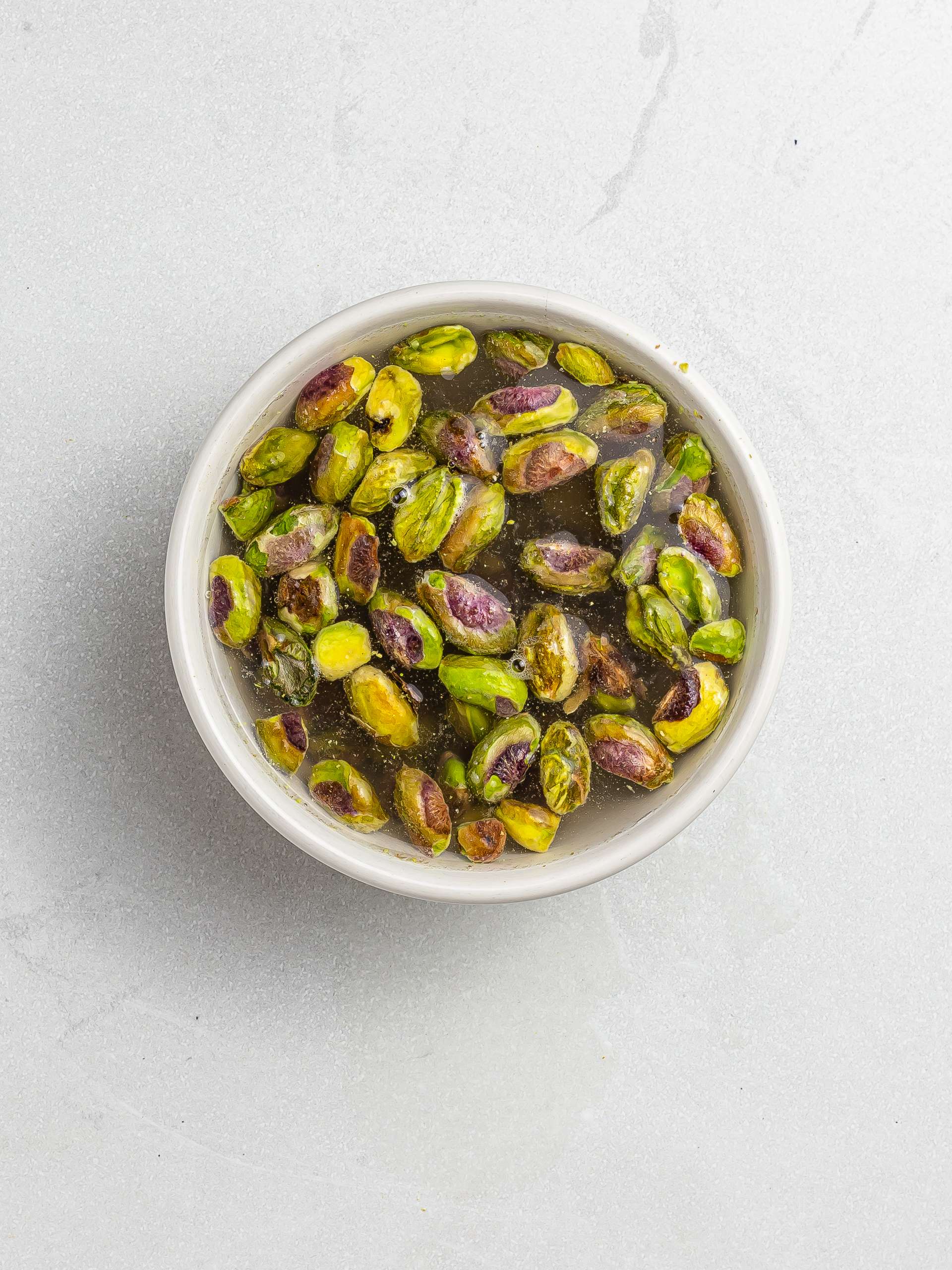 soaked pistachios for ice cream