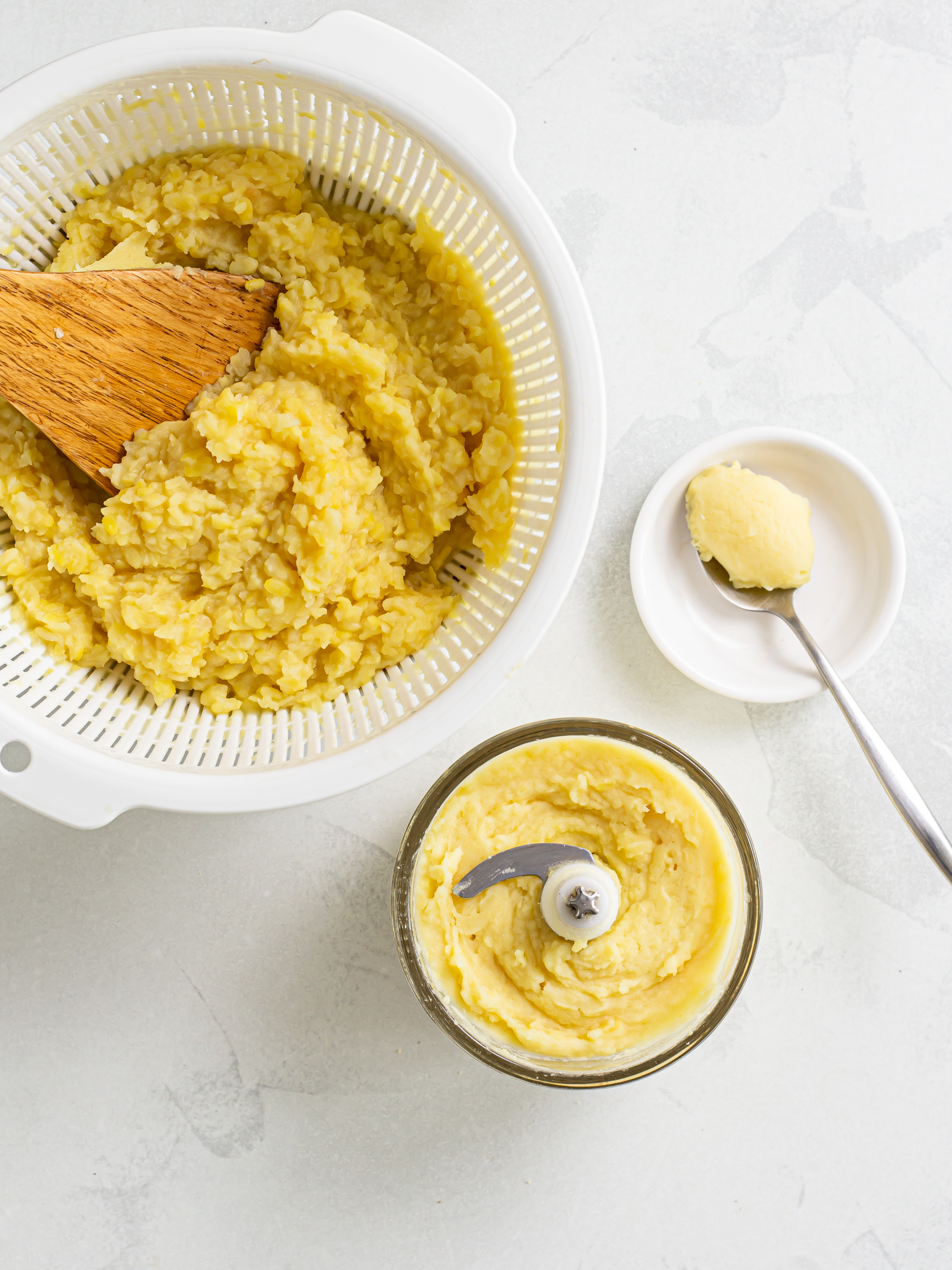 yellow mung bean puree