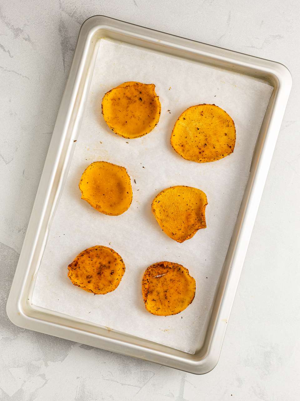 OvenBaked Cajun Rutabaga Chips Foodaciously