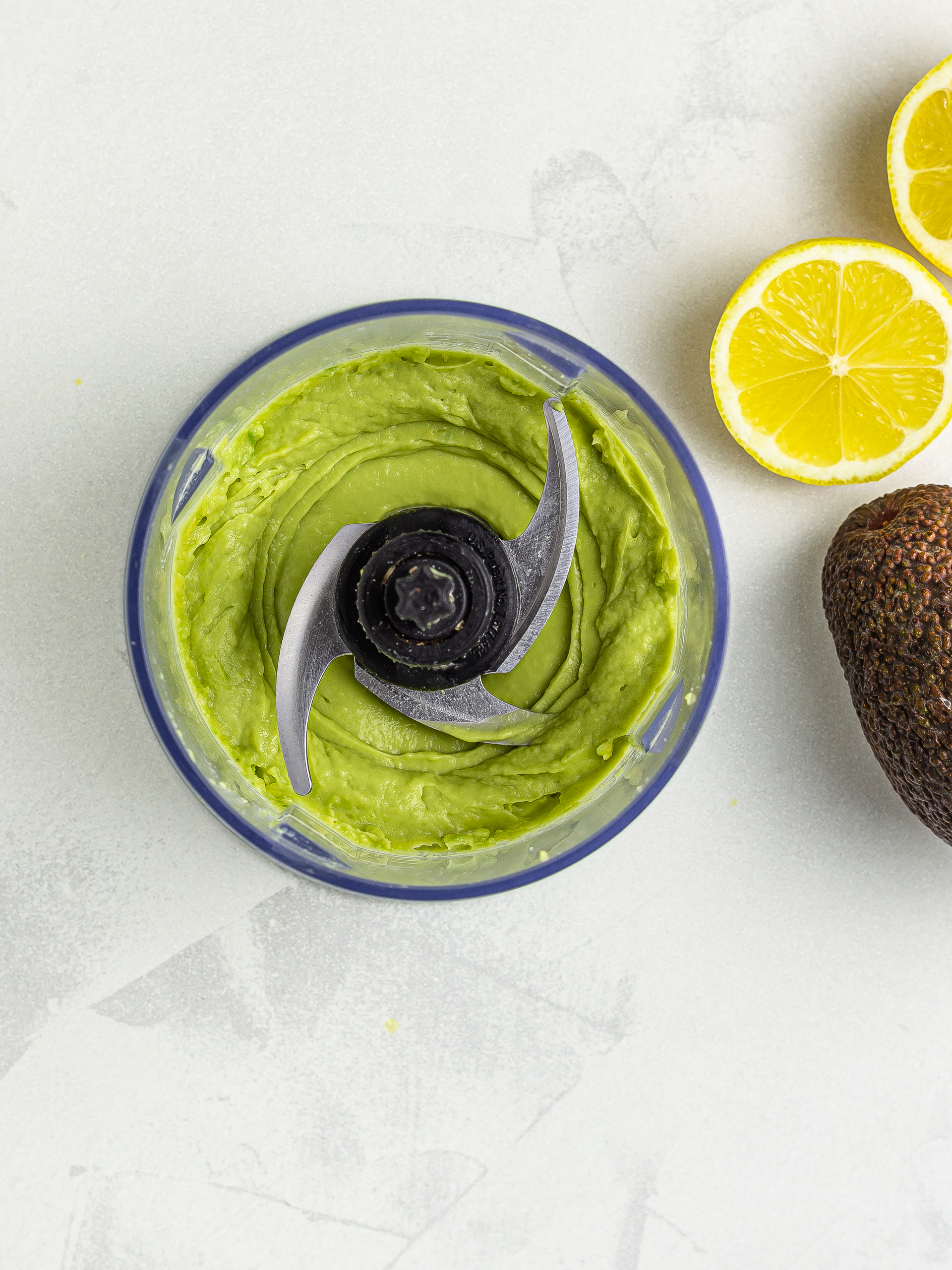 avocado blended with lemon juice