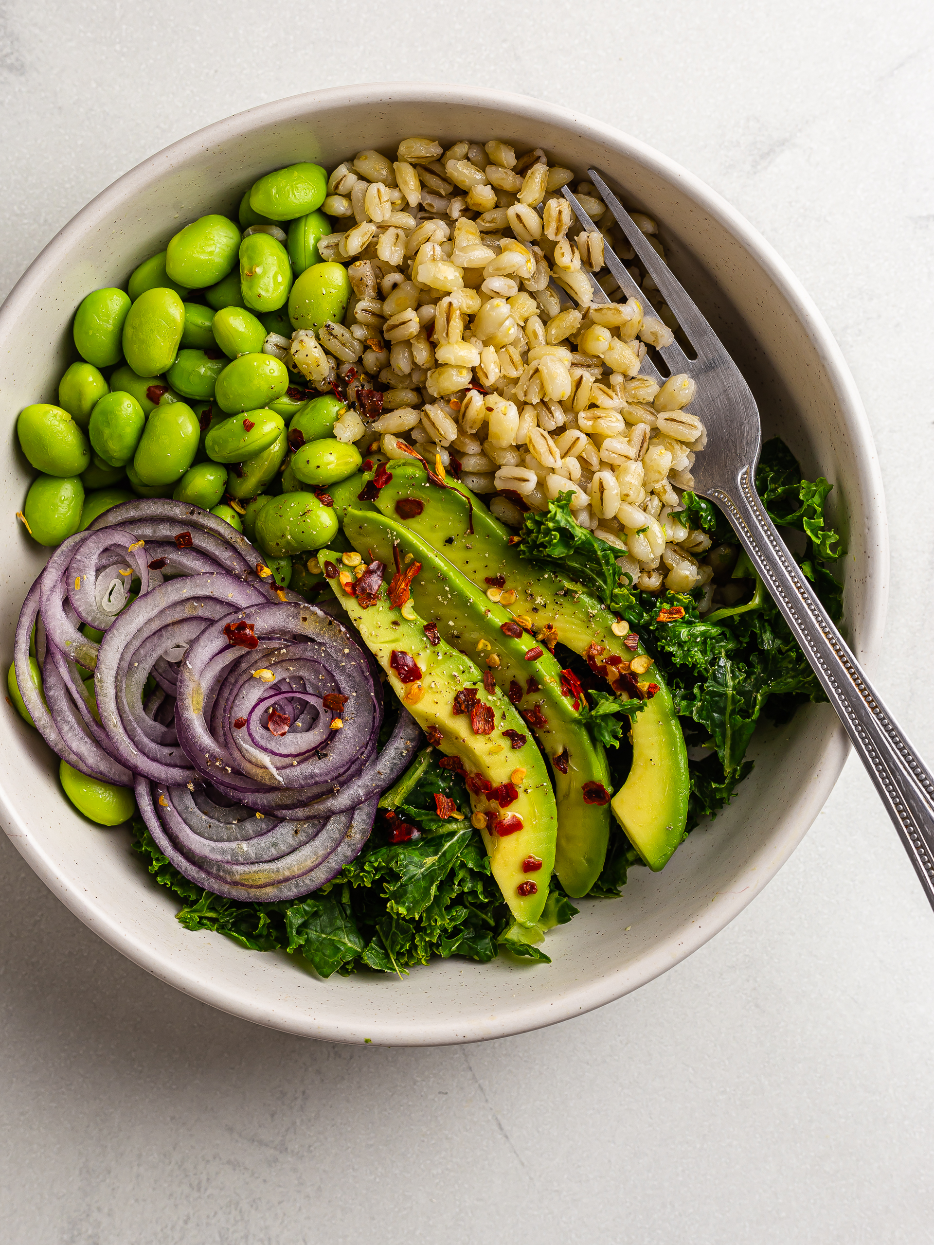 Spicy Kale and Edamame Salad Recipe