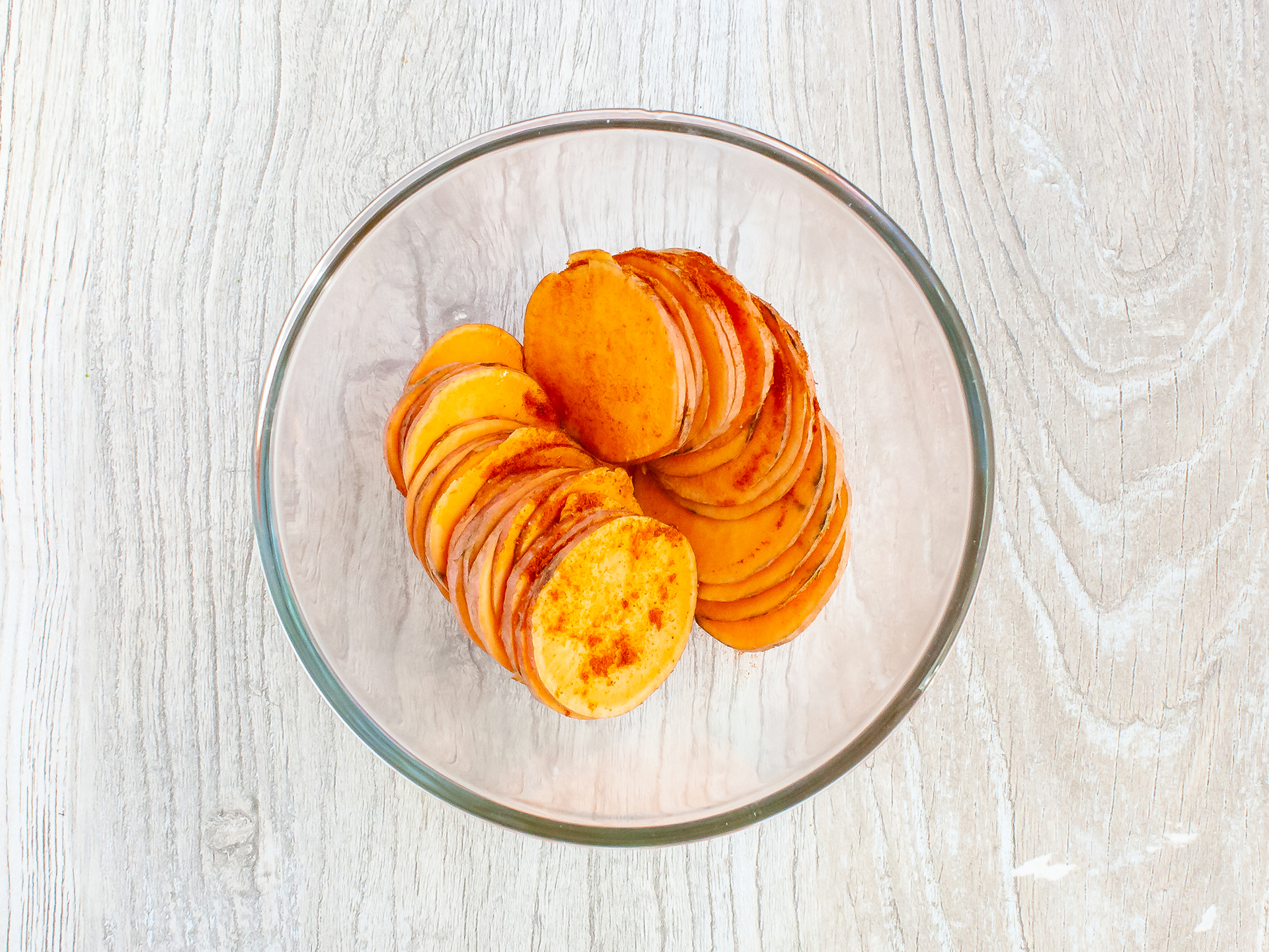 Step 1.1 of Crispy Kale and Sweet Potato Chips Recipe