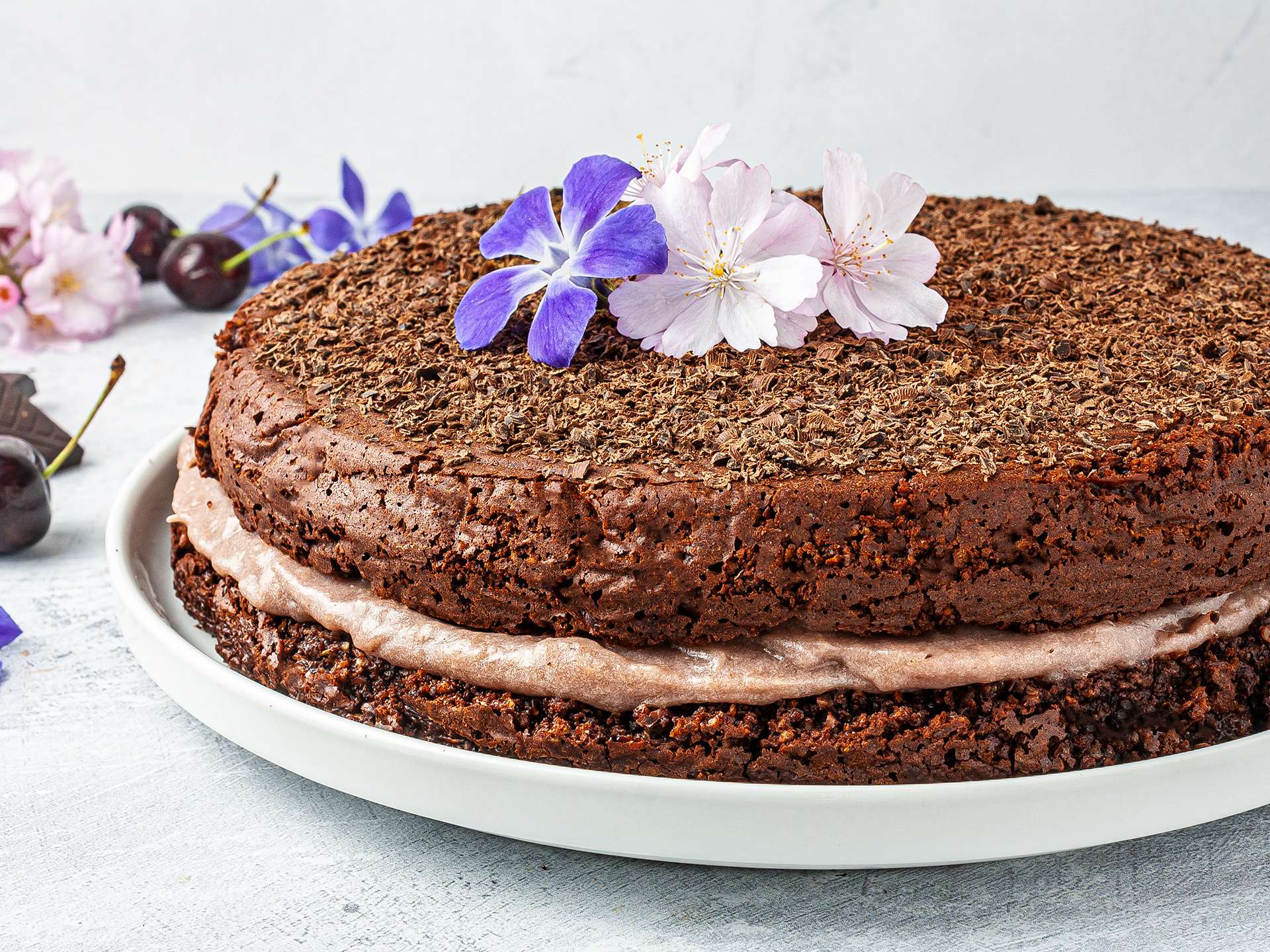 Chocolate Lavender Cake Recipe