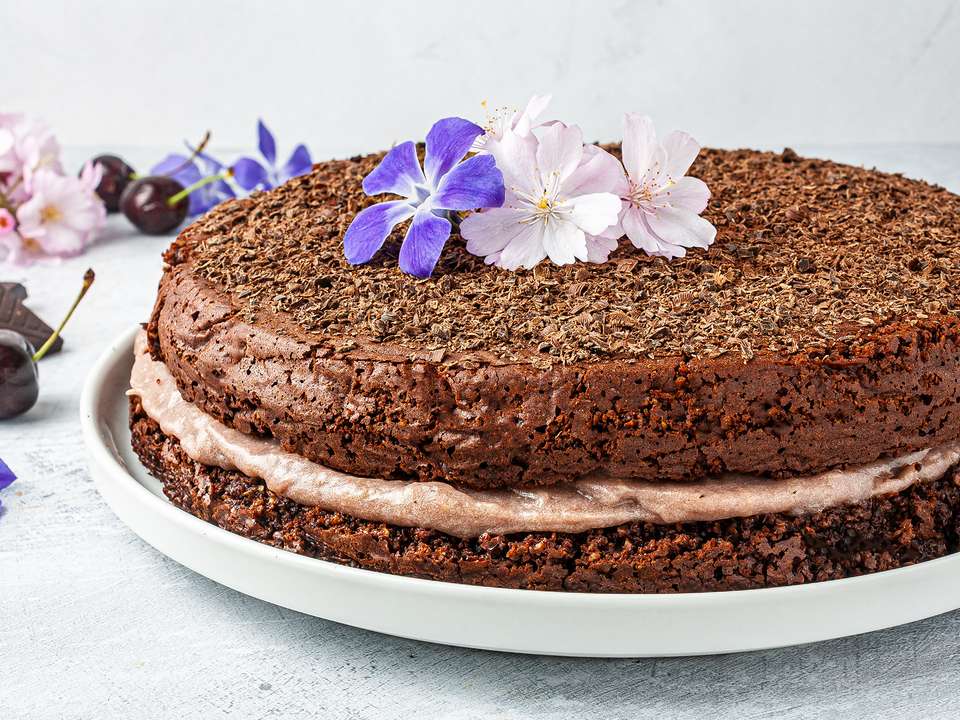 Chocolate Lavender Cake Recipe Foodaciously