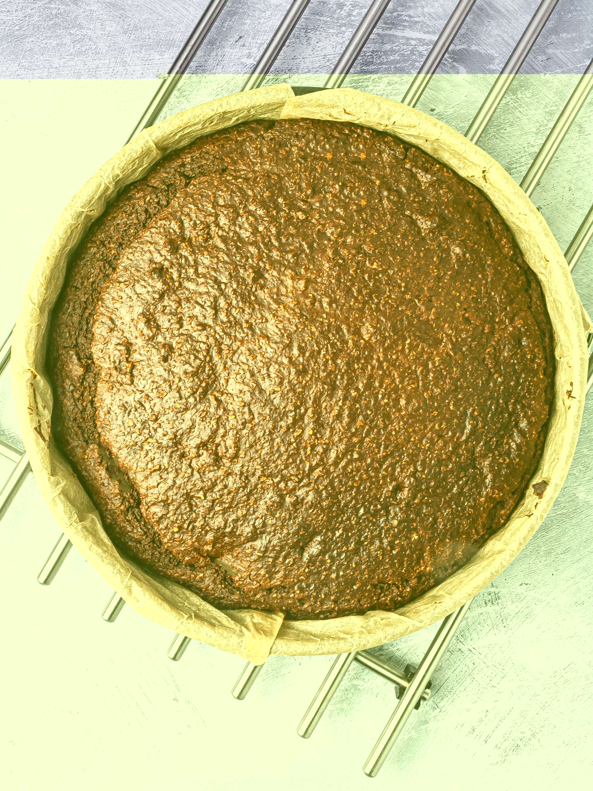 Chocolate lavender cake baked 