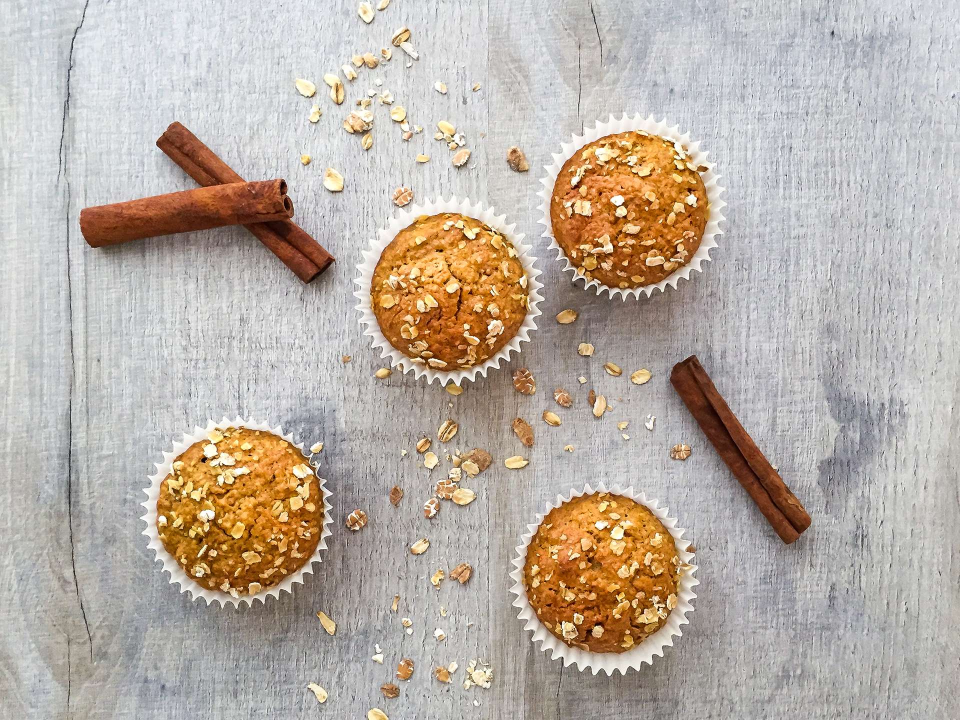 Dairy Free Carrot and Oat Muffins