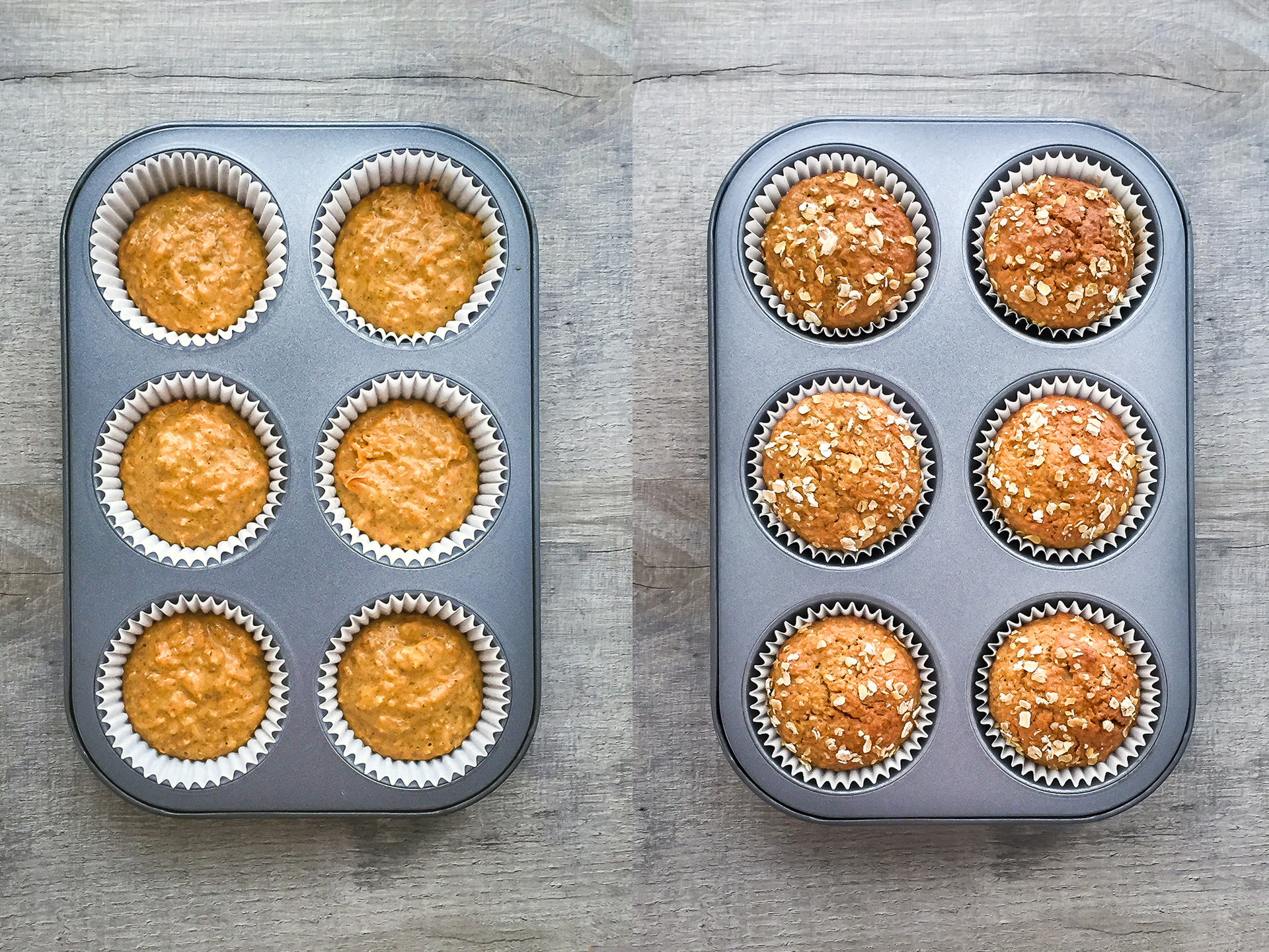 Step 3.1 of Dairy Free Carrot and Oat Muffins
