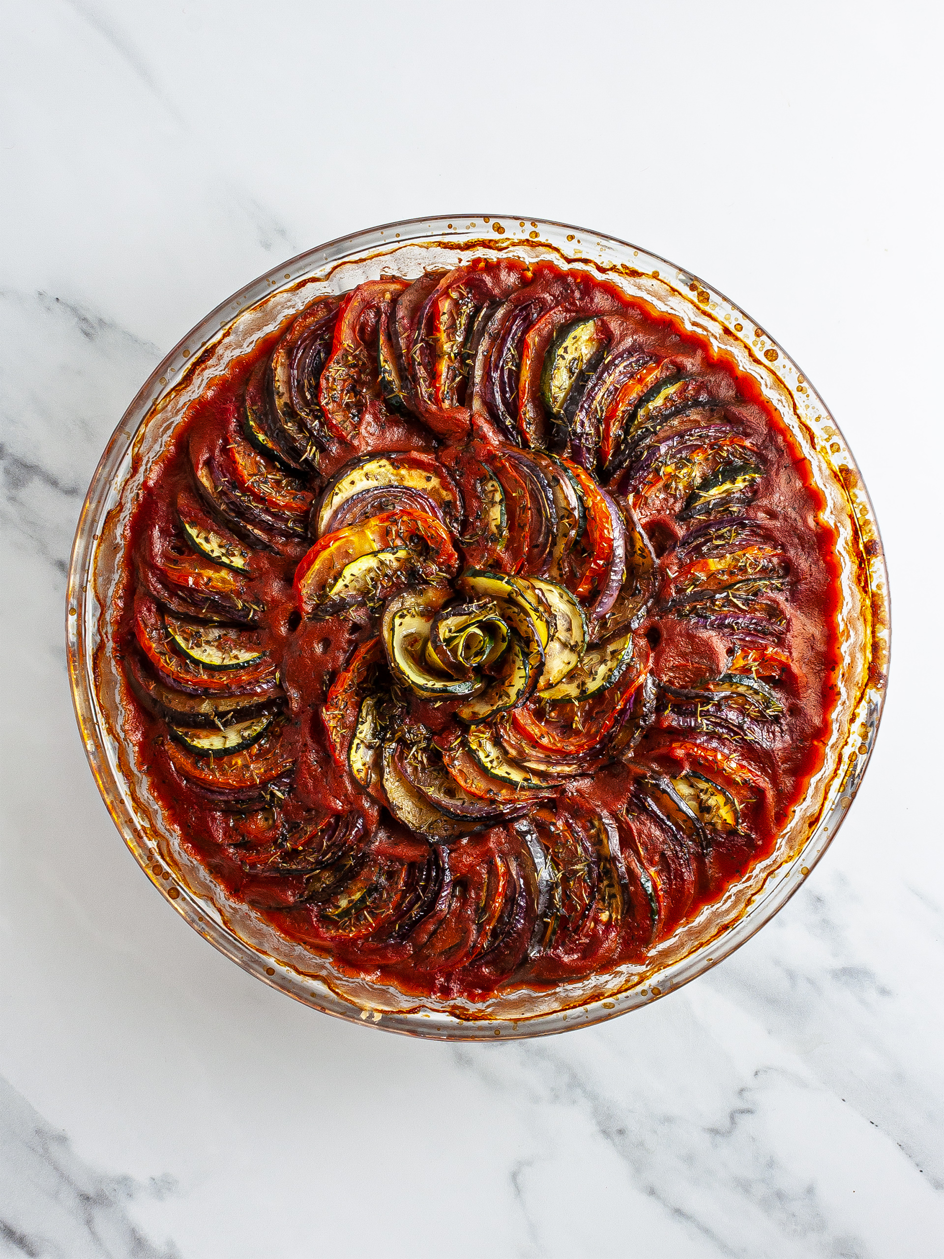 Oven-baked ratatouille