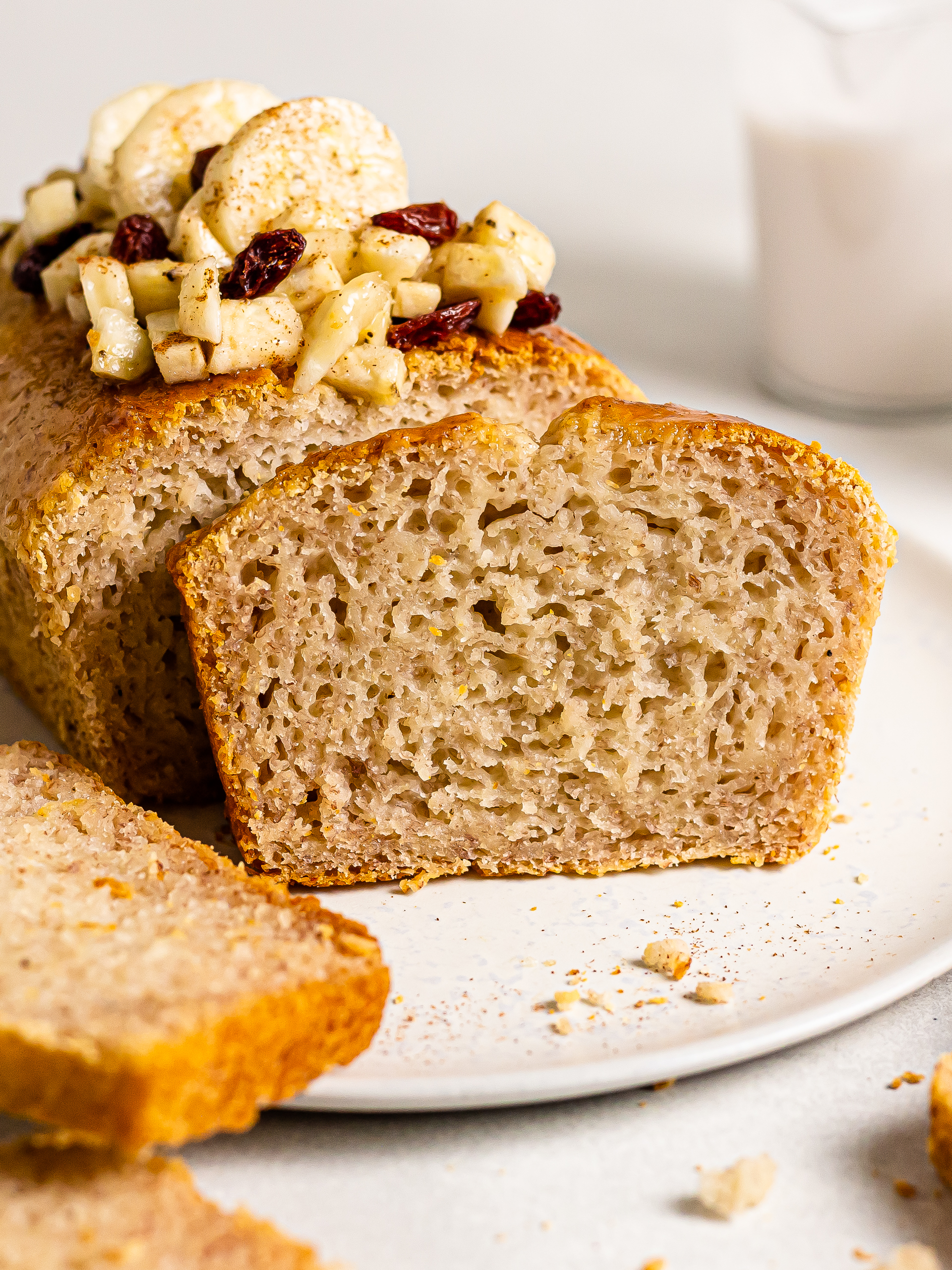 banana cake made with rice flour