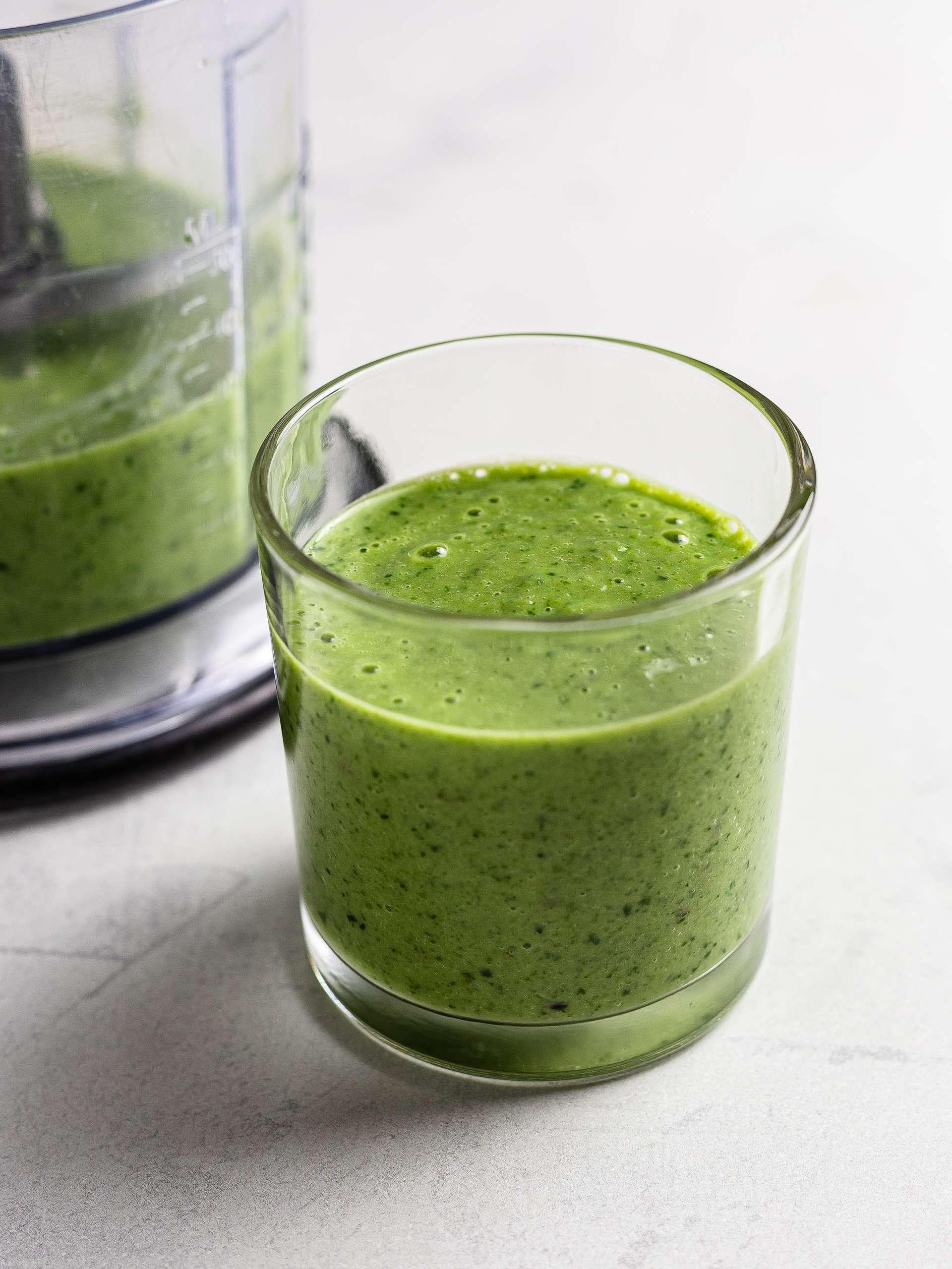 Japanese green smoothie with matcha