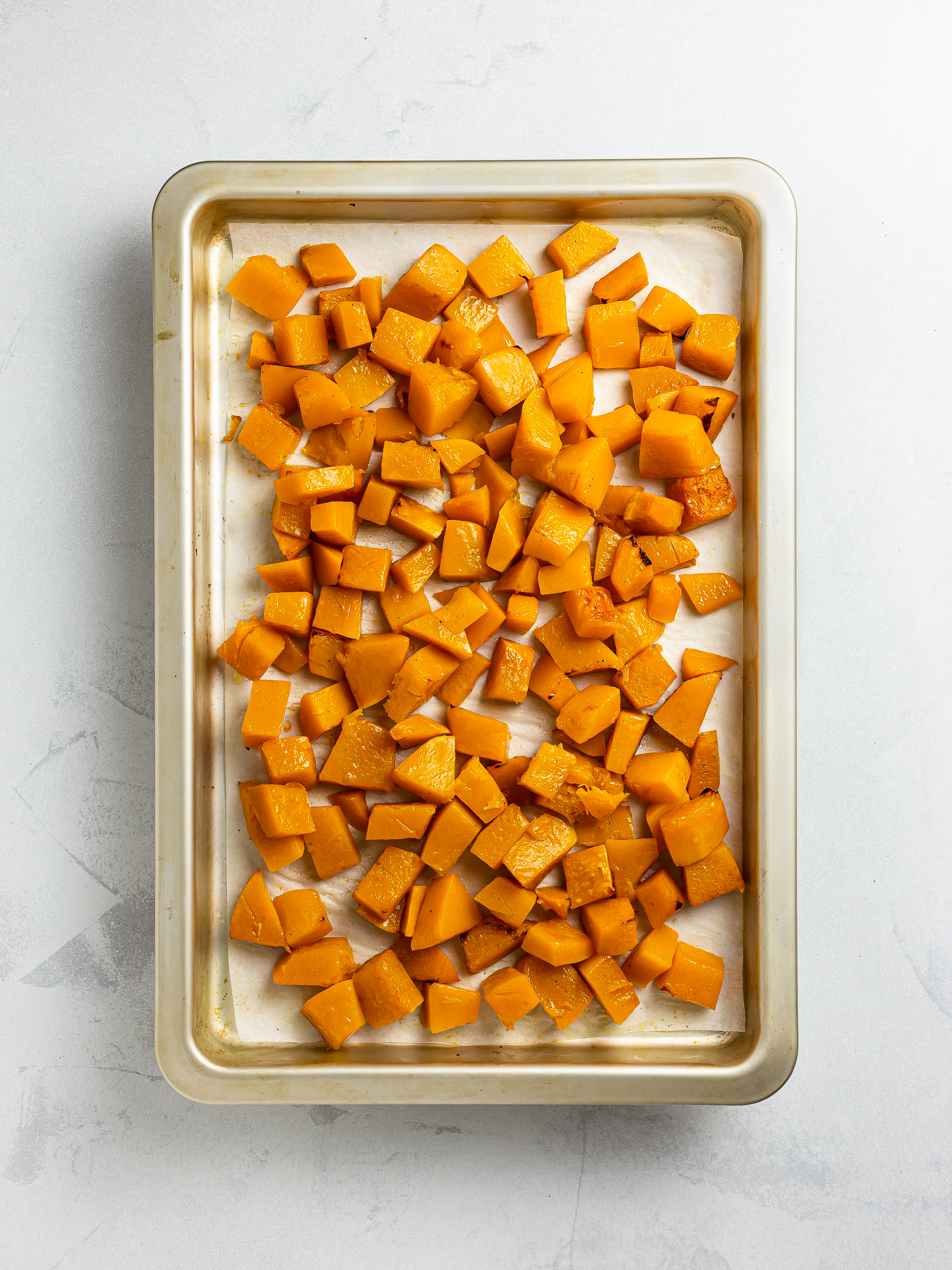 roasted pumpkin chunks