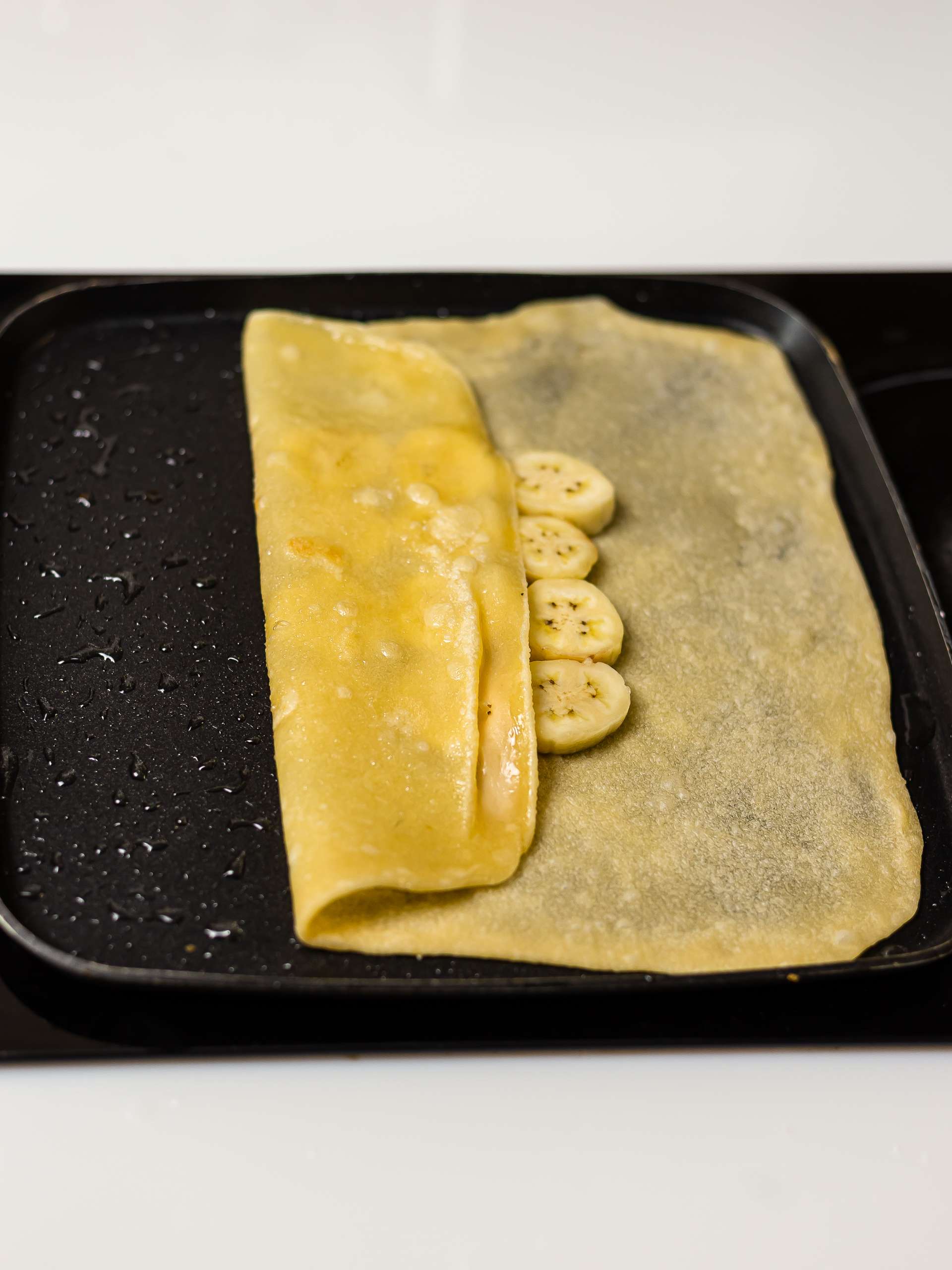 folded thai banana pancake 