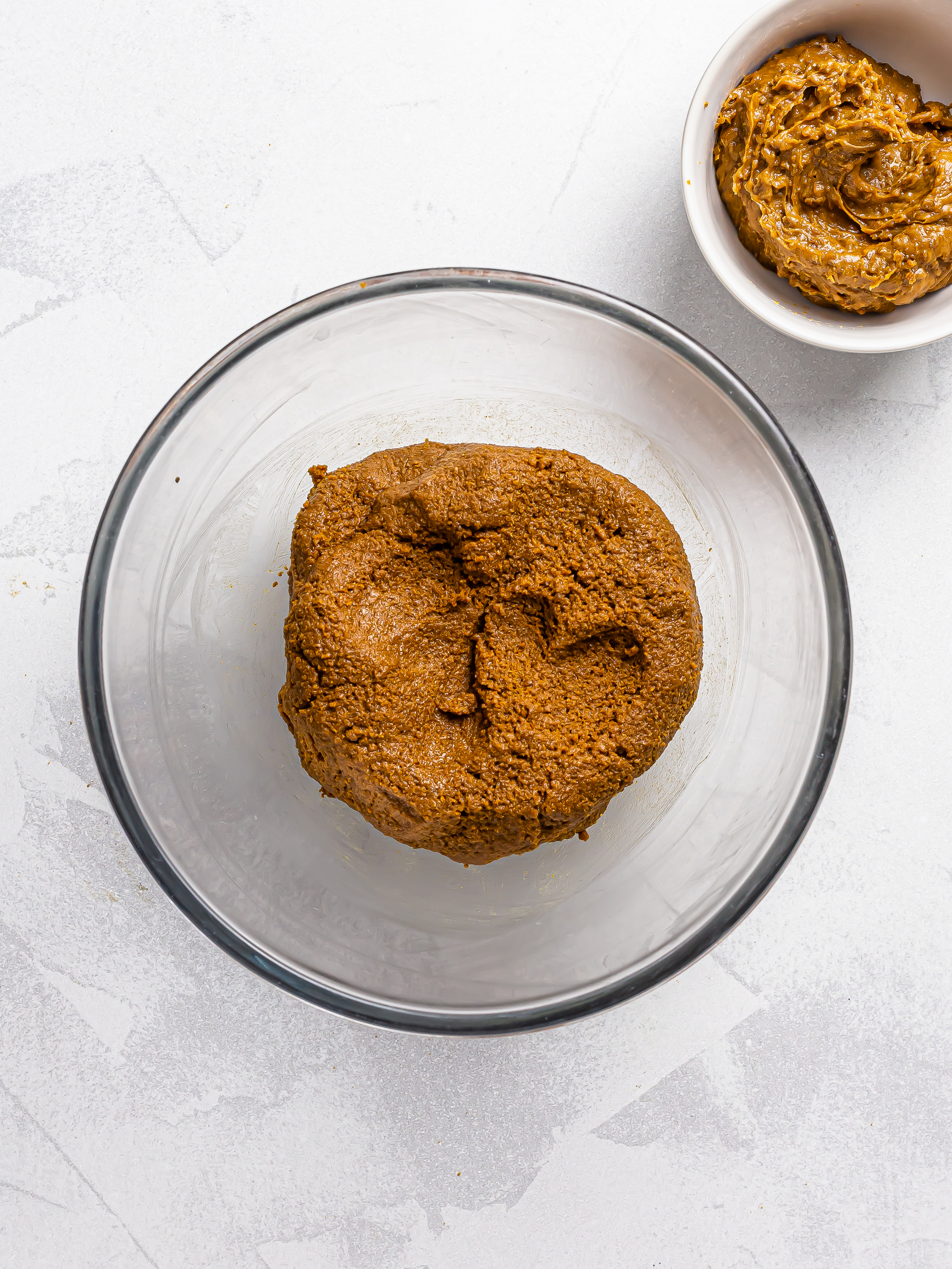 ground biscoff cookies mixed with biscoff butter