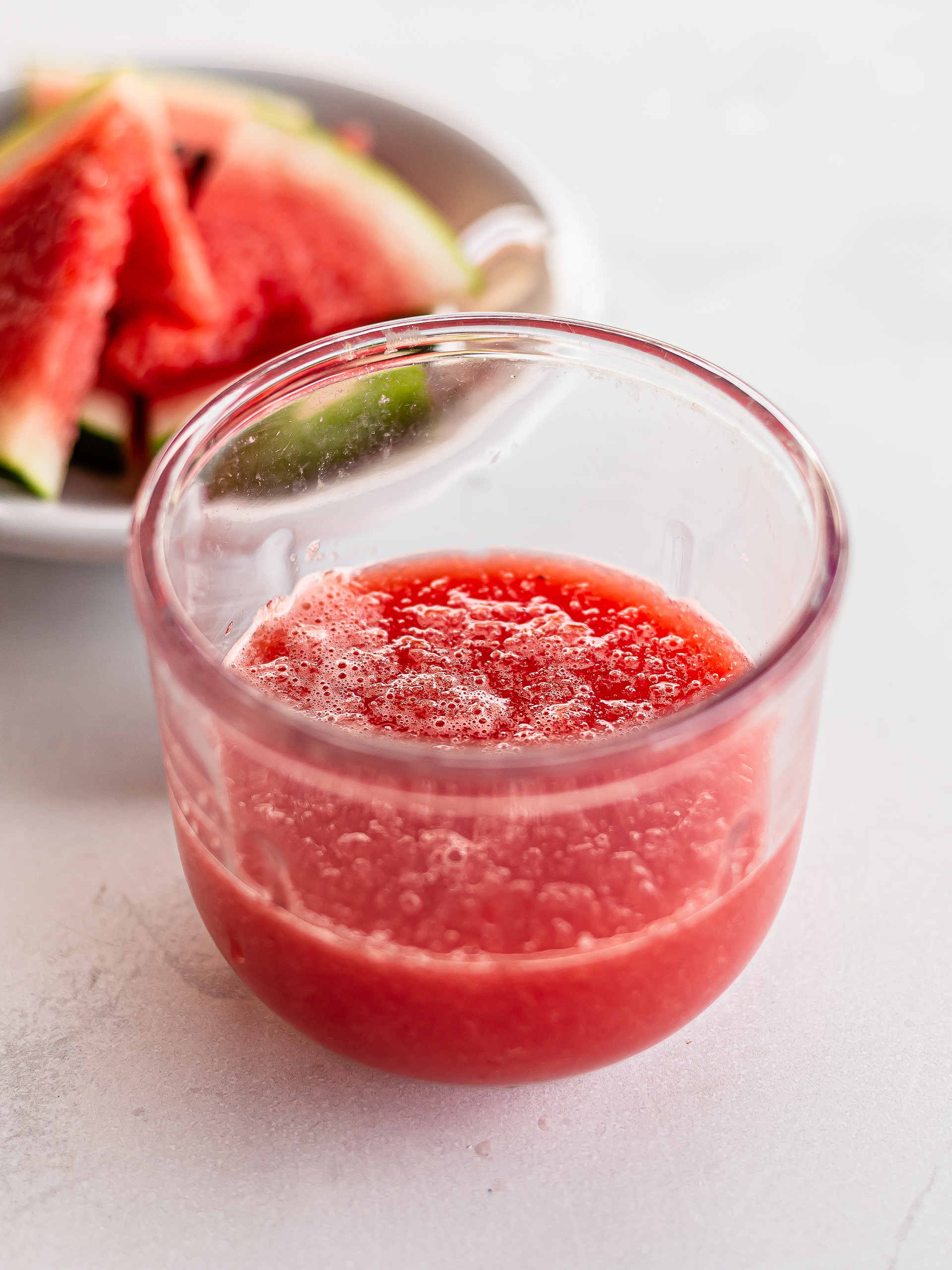 blended watermelon for smoothie drink