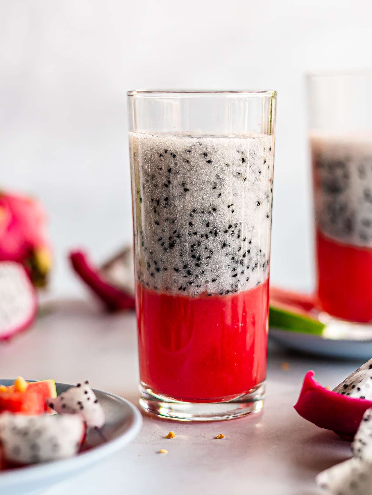 Dragon Fruit Watermelon Refresher Drink Foodaciously
