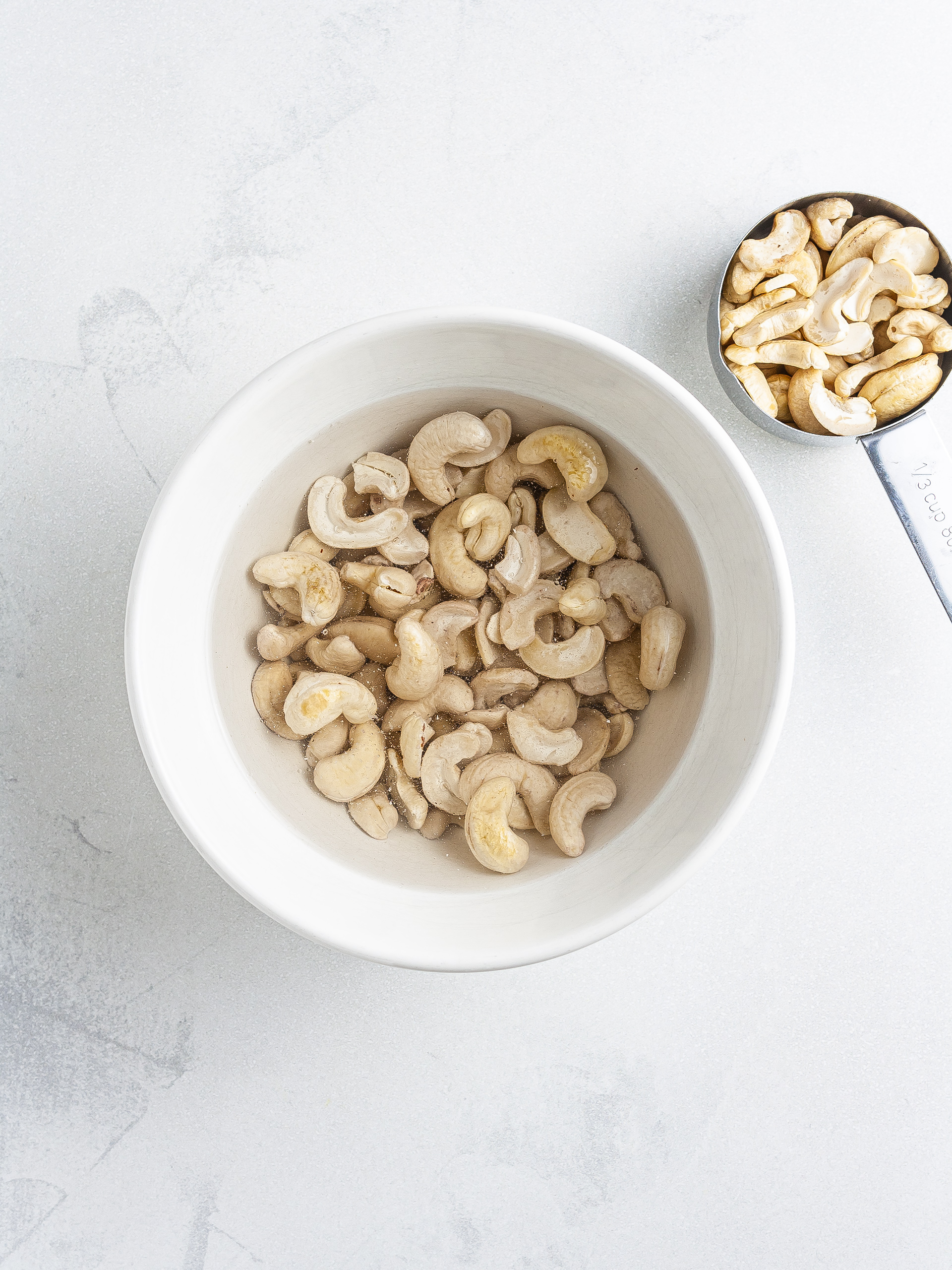 Soaked cashew nuts