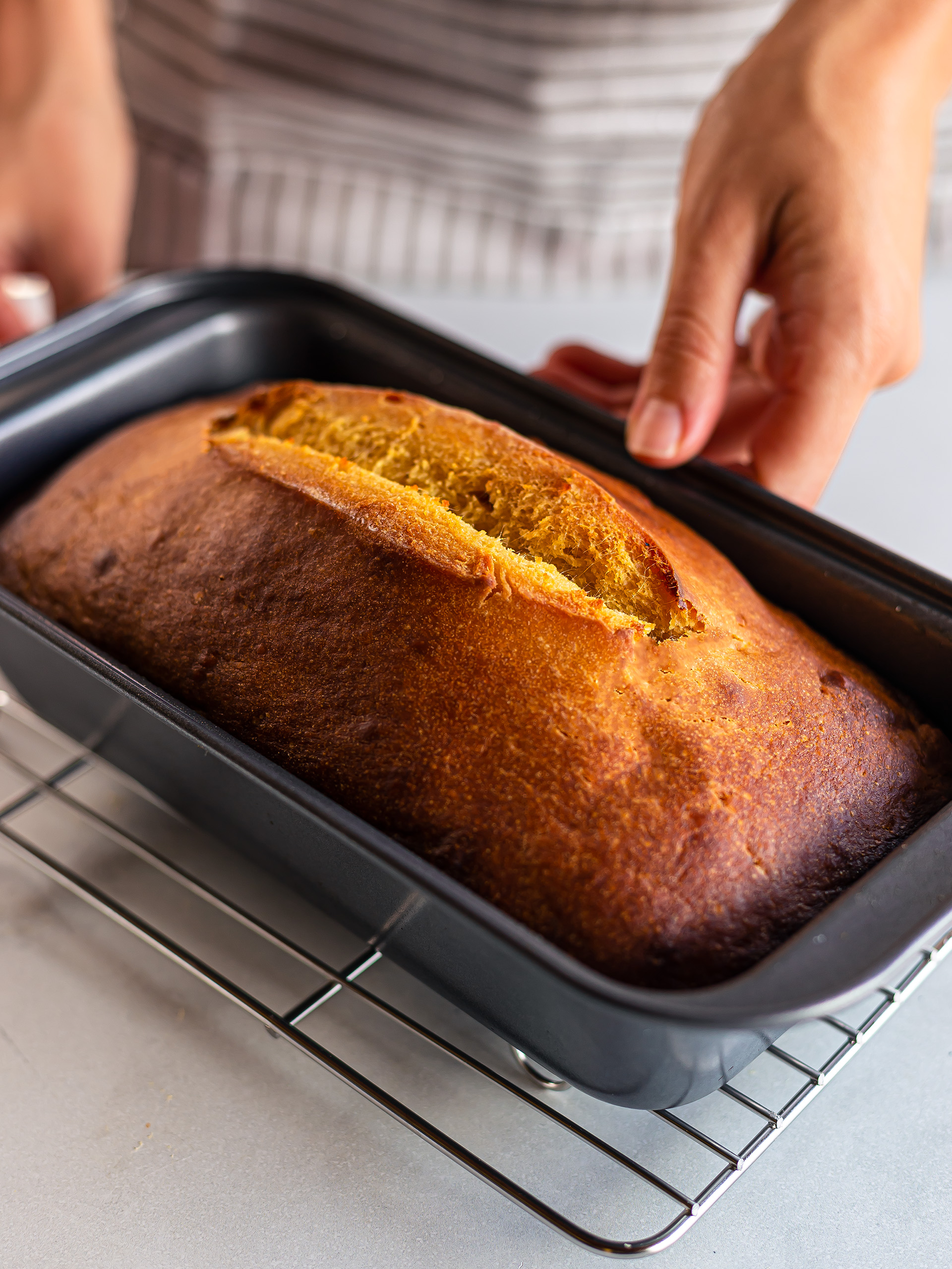 baked jackfruit pound cake