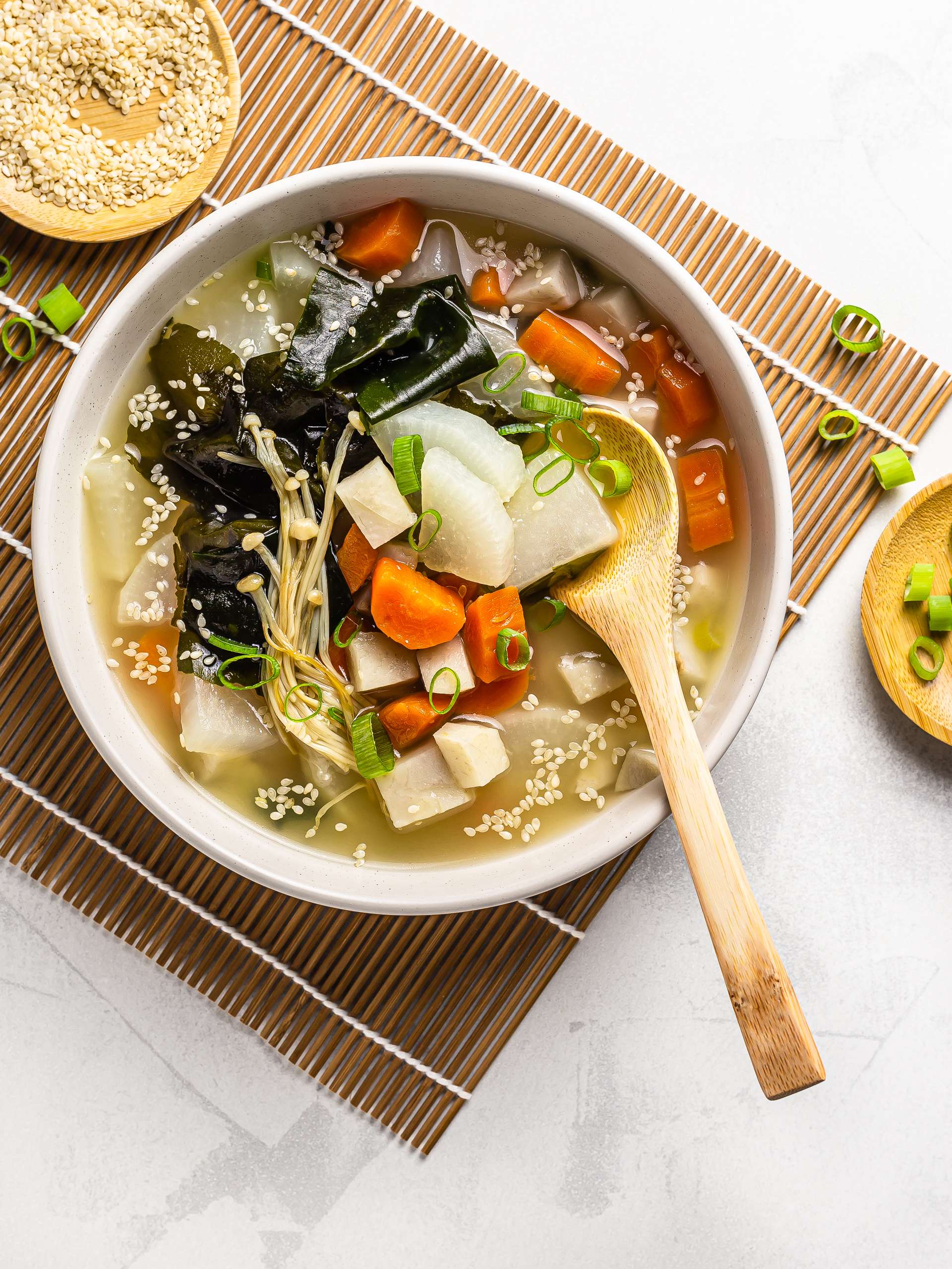 Vegan Daikon Miso Soup Recipe