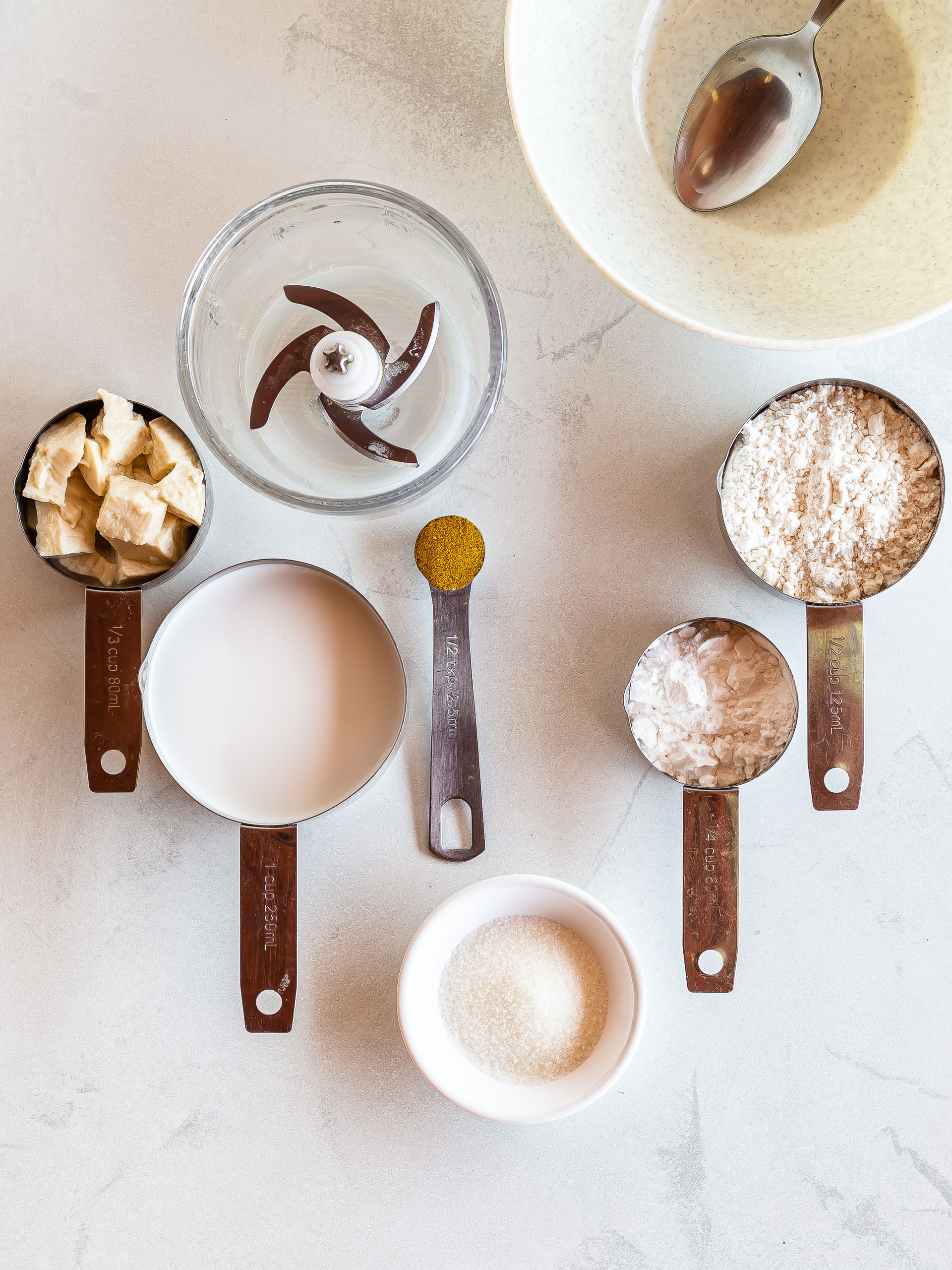 ingredients for vegan pancakes