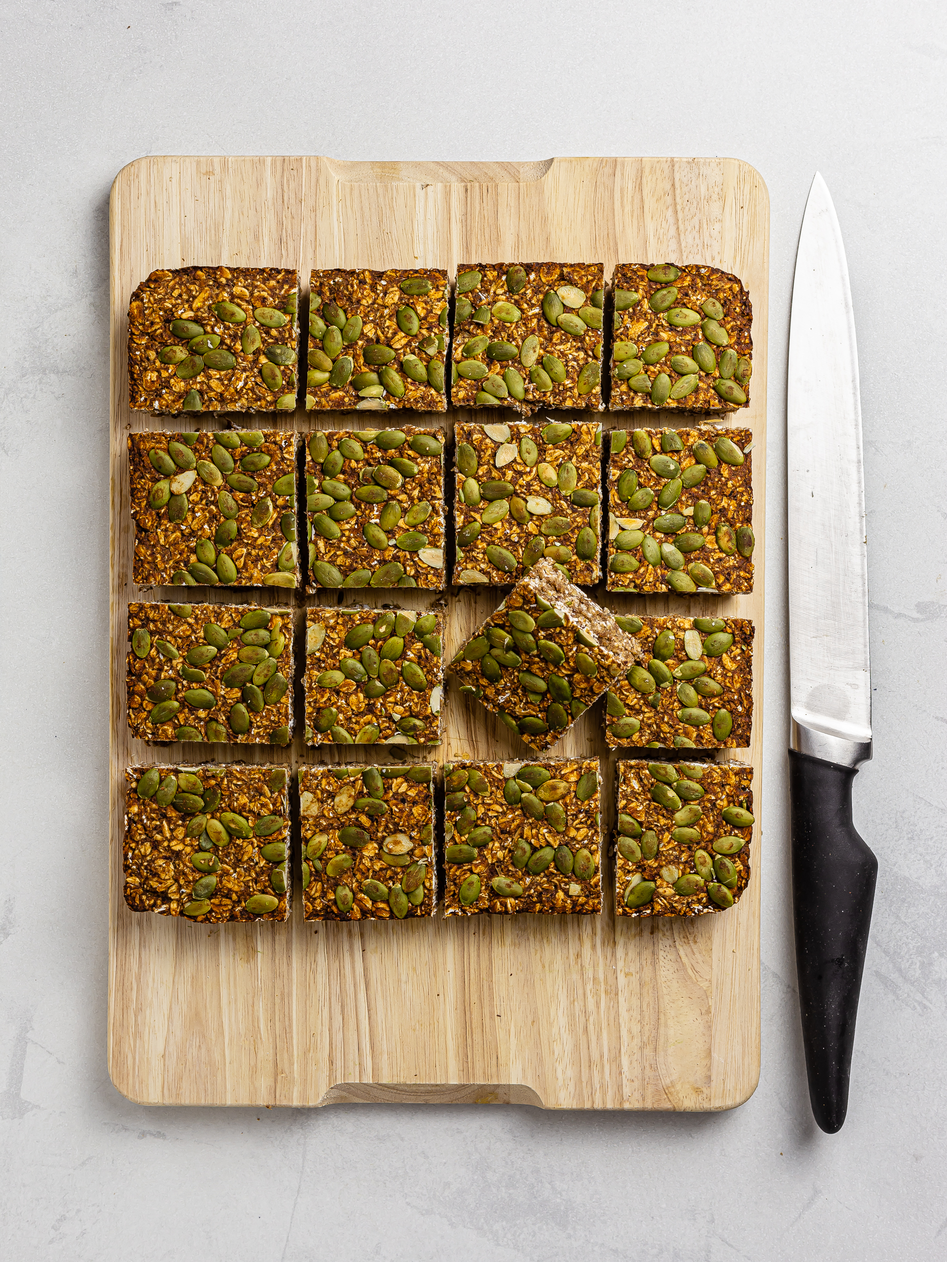 squares of date banana flapjacks