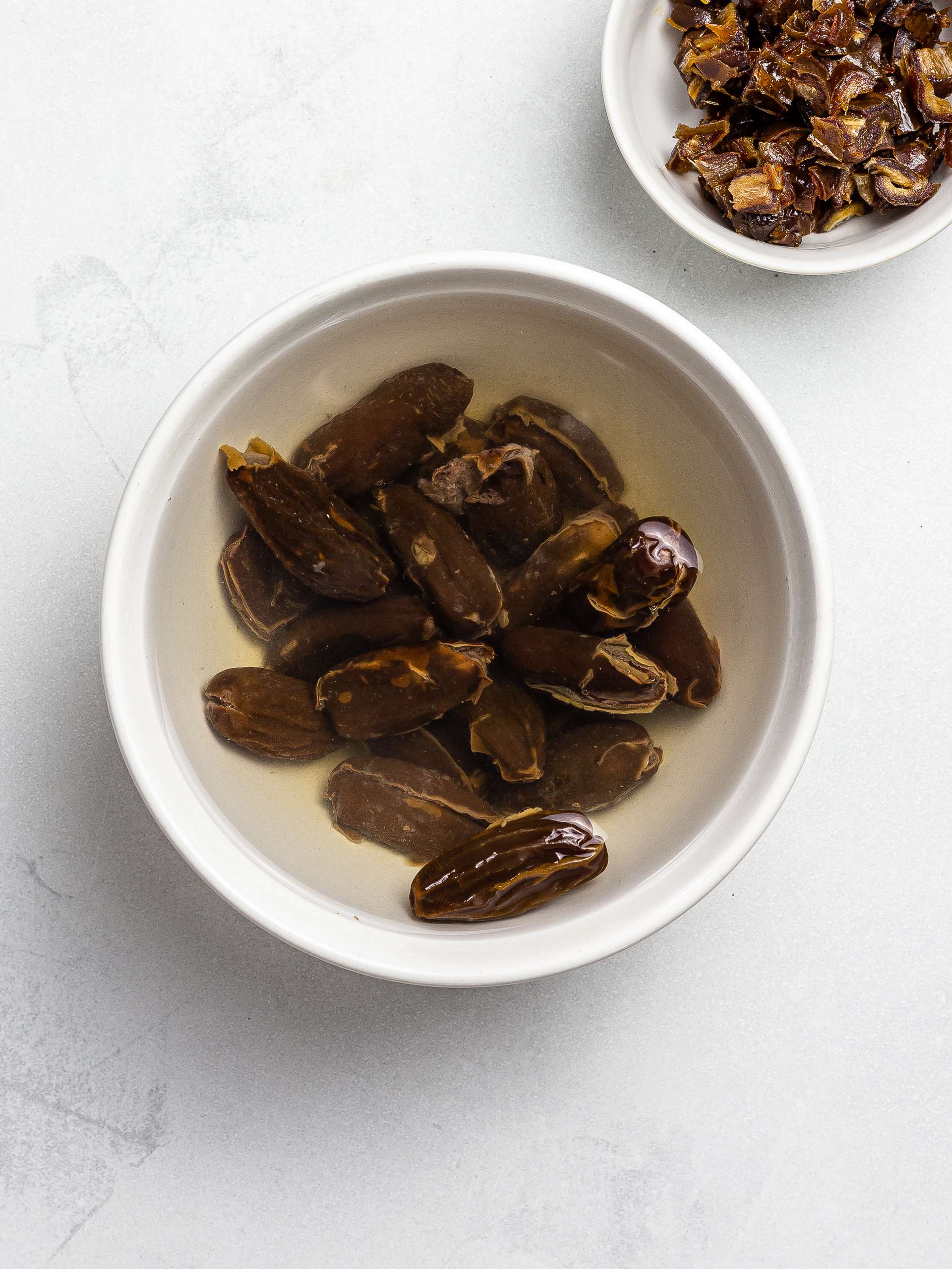 soaked dates in a bowl