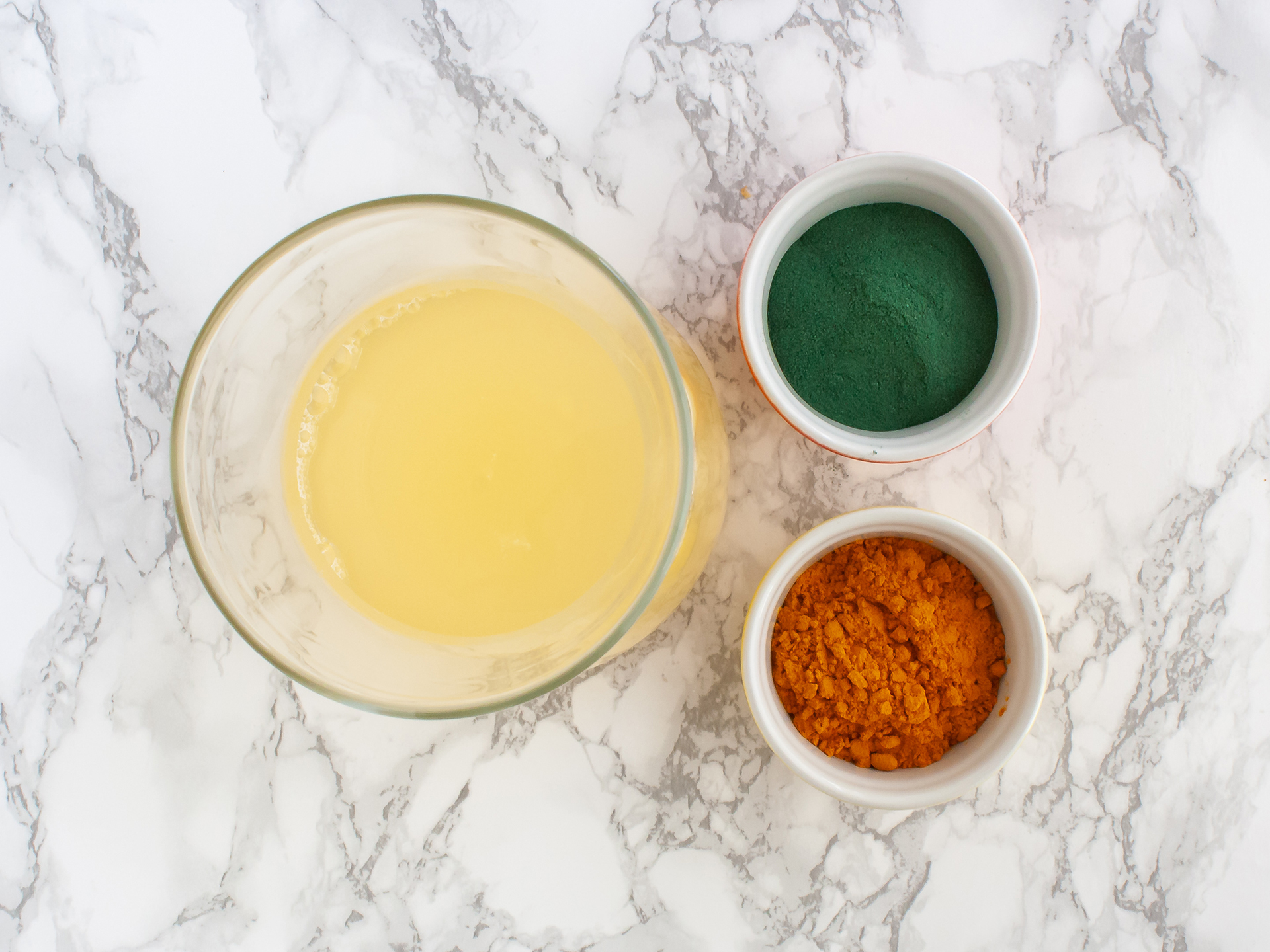 Spirulina, turmeric, and lemonade